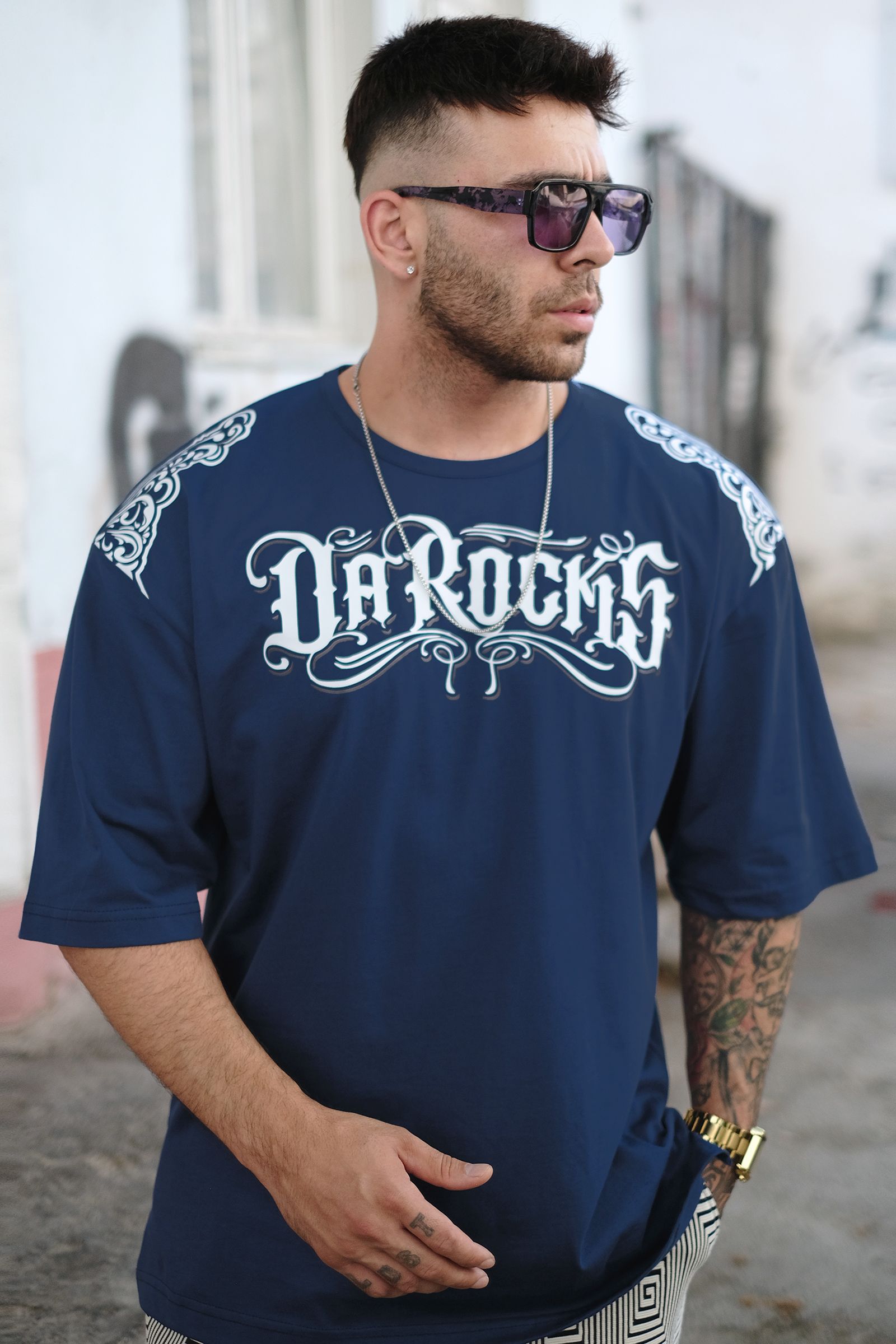 808 Darocks v2 Baskılı Oversize Tişört