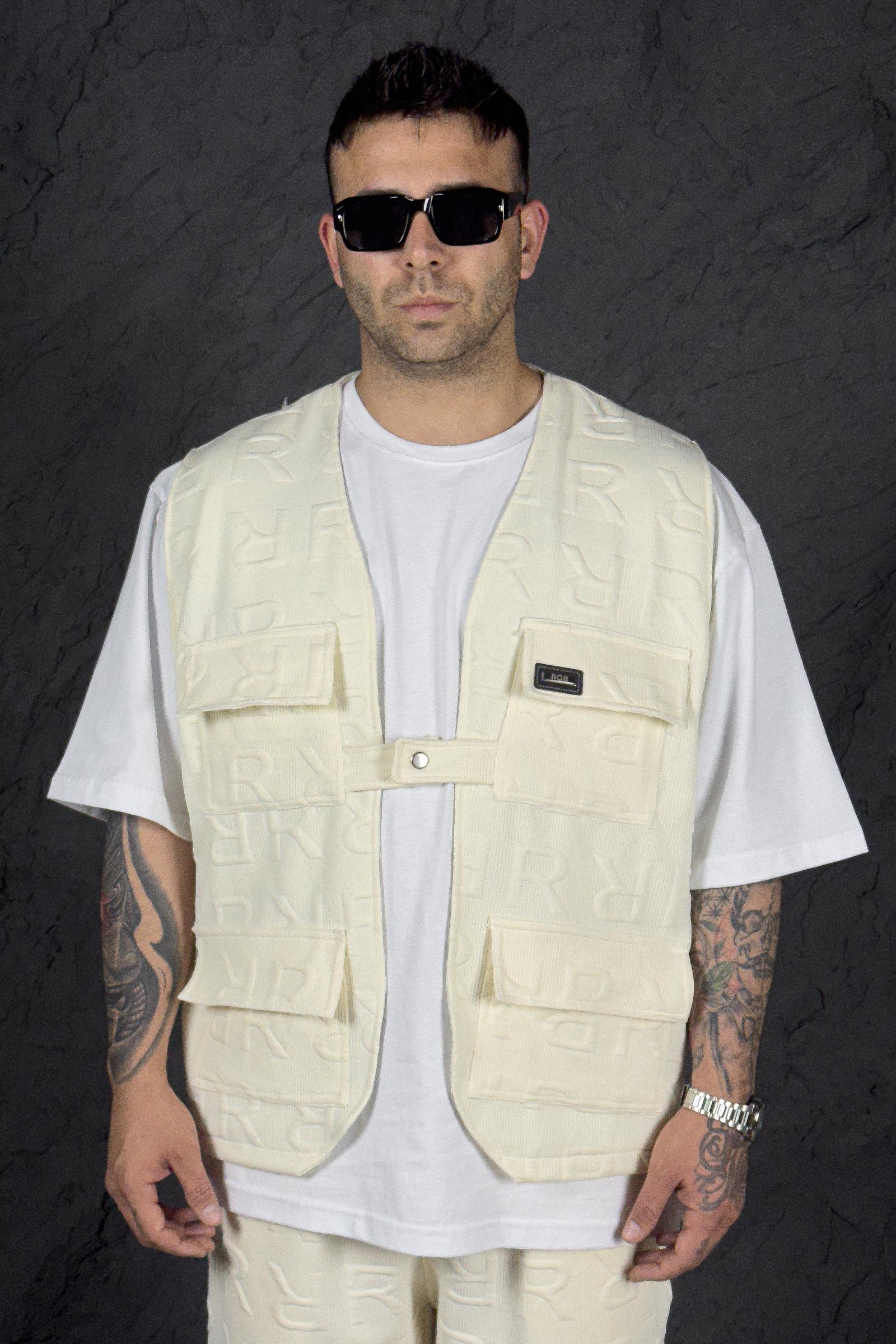 808 R Dokulu Oversize Yelek