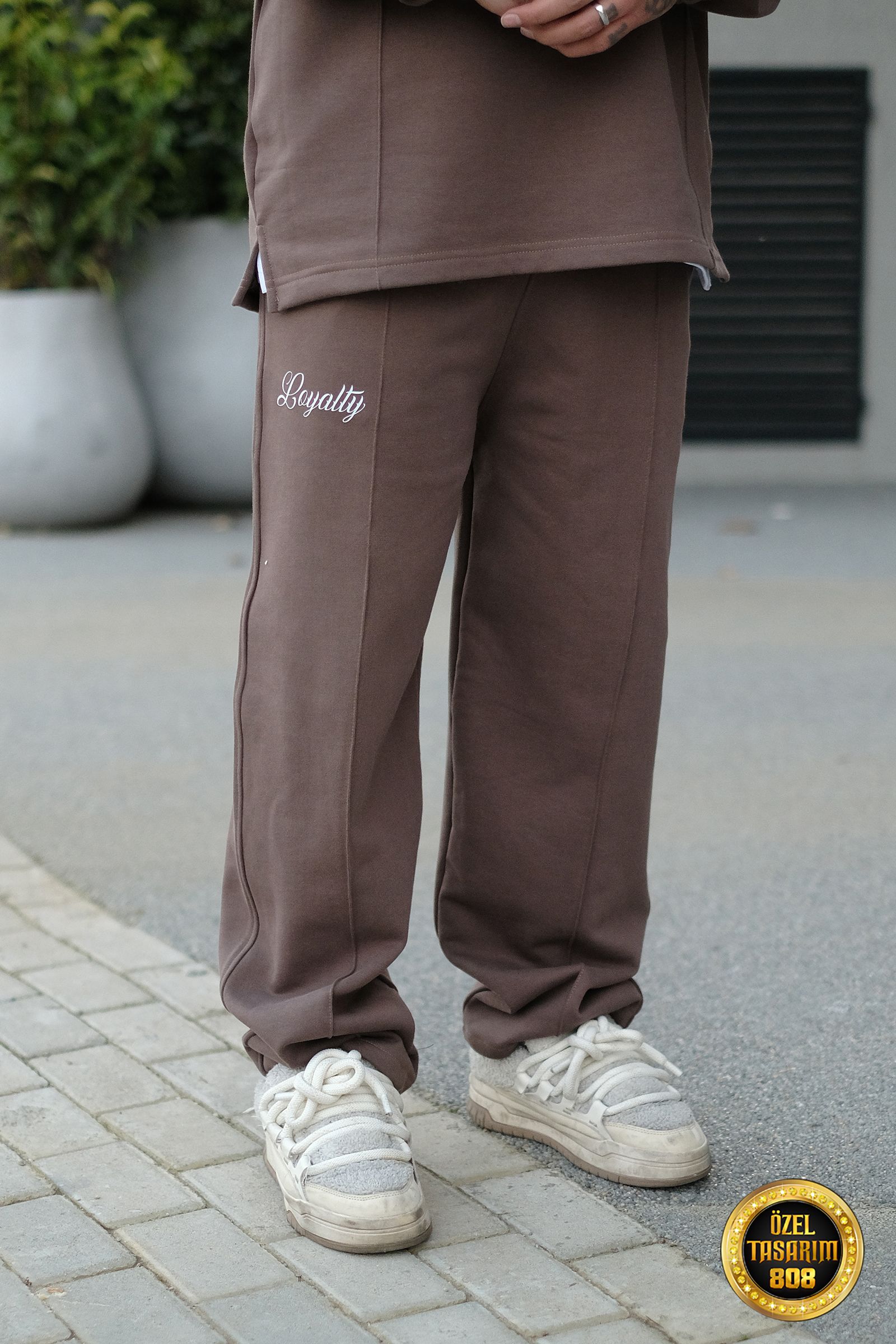 808 Loyalty Baskılı Özel Tasarım Oversize Jogger