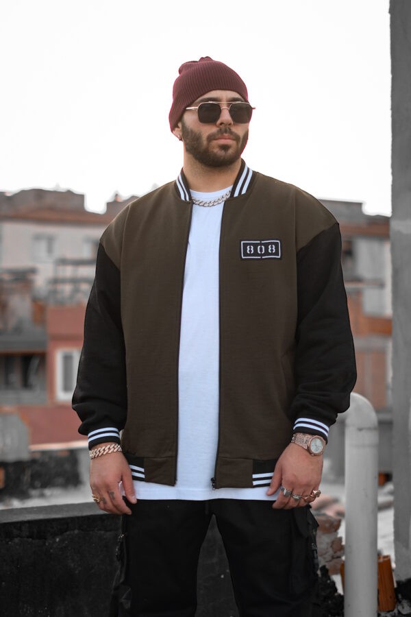 808 Kontrast Oversize Kolej Ceket