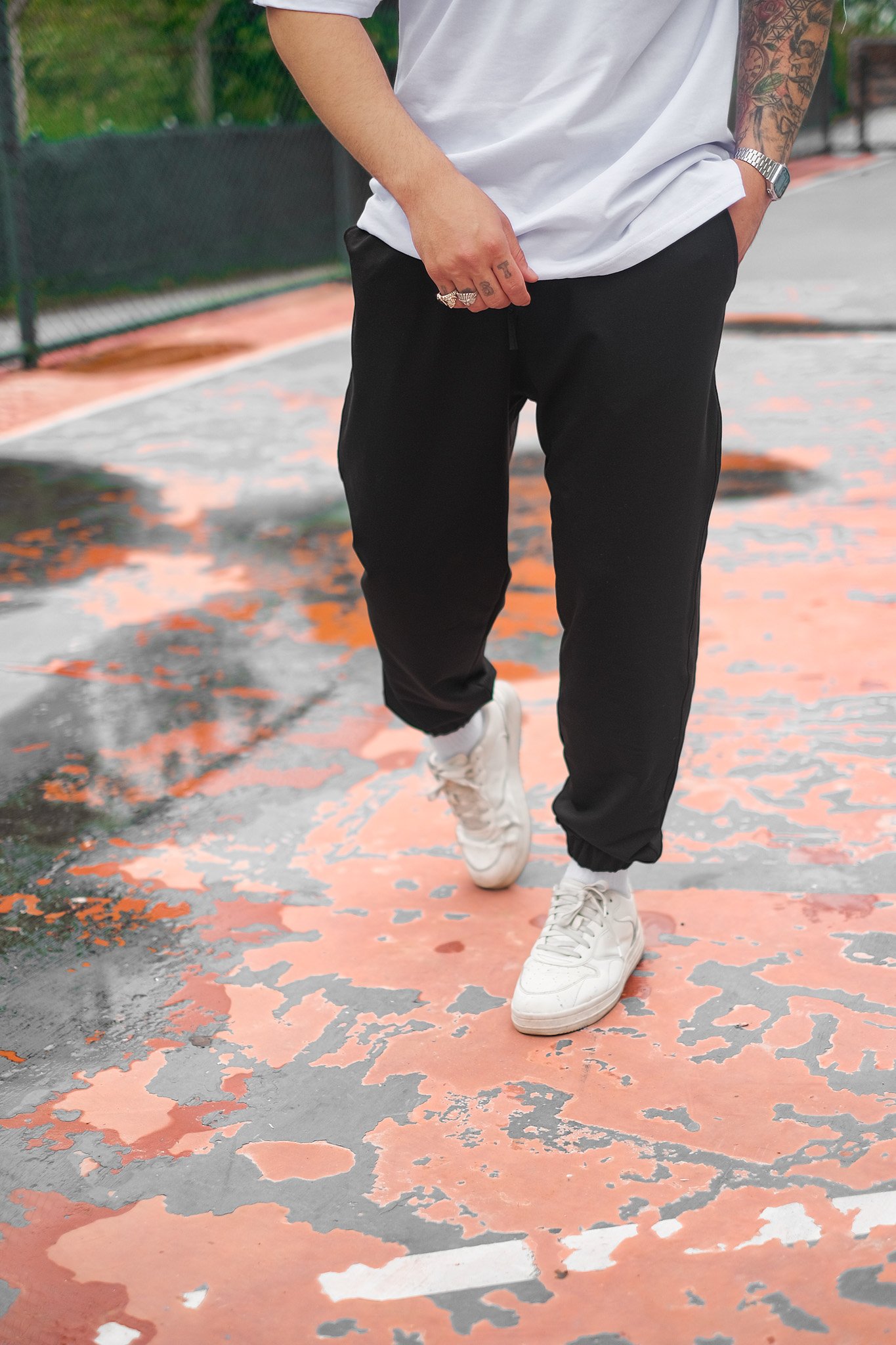 808 Basic Paça Lastik Jogger