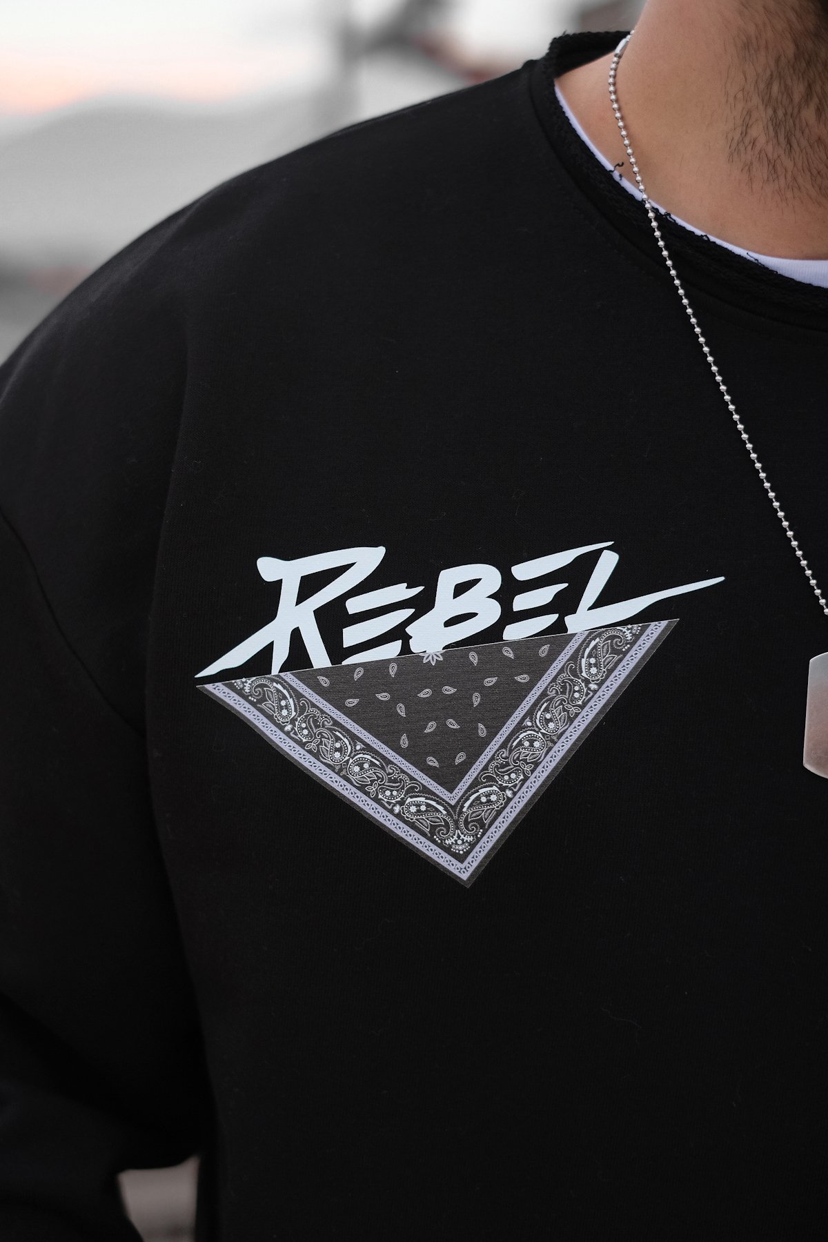 808 ”Rebel” Oversıze Fermuar Yırtmaç Sweatshırt