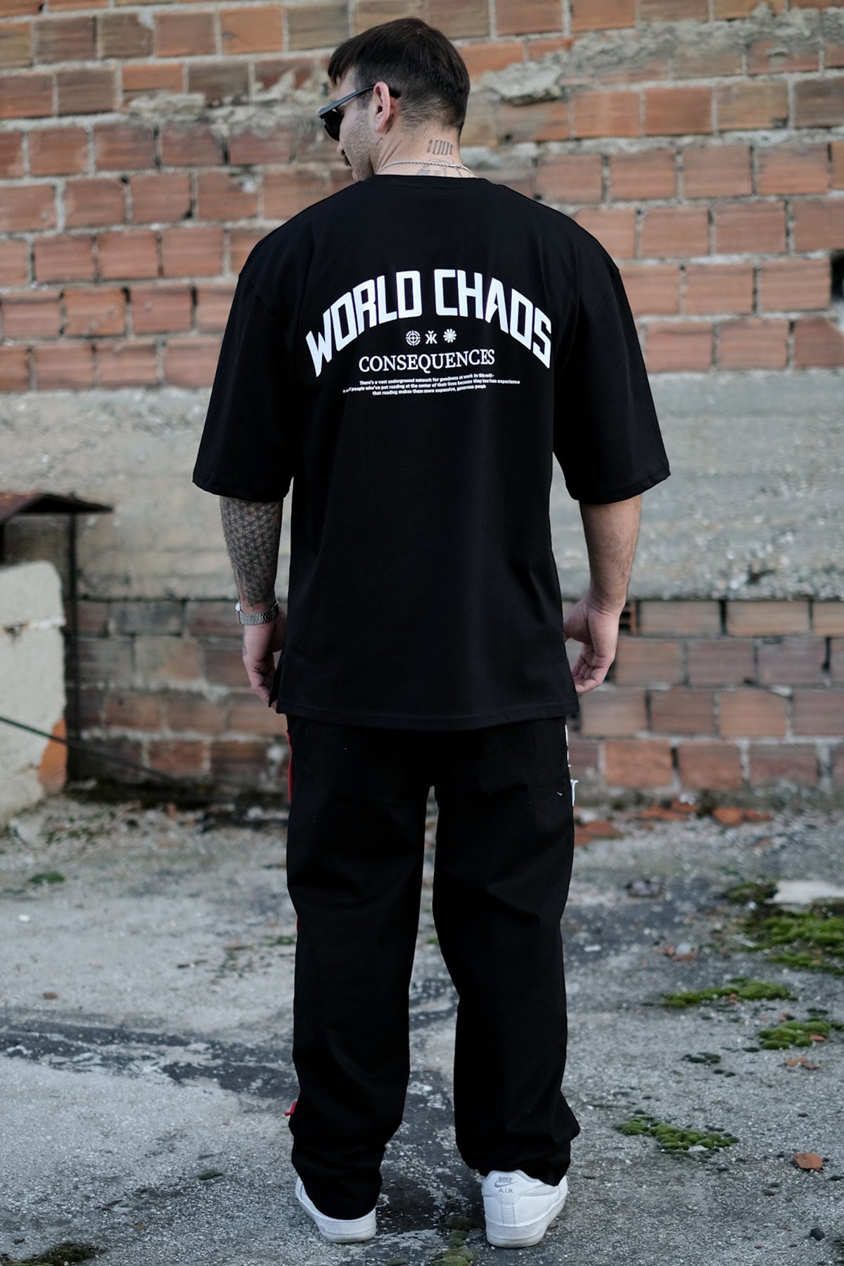 808 World Chaos Oversize Tişört