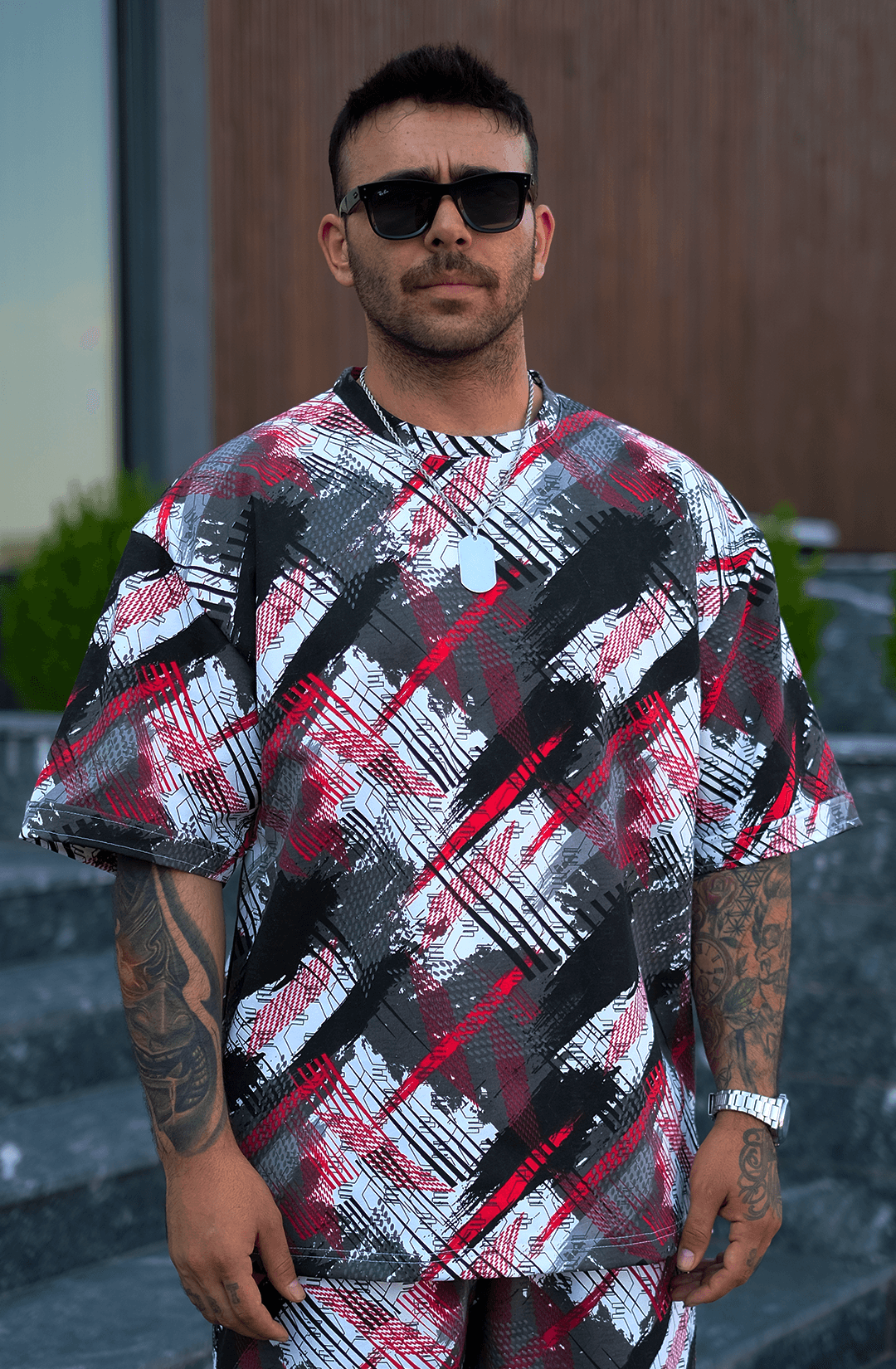 808 NextGen Desen Tok Oversize Tişört