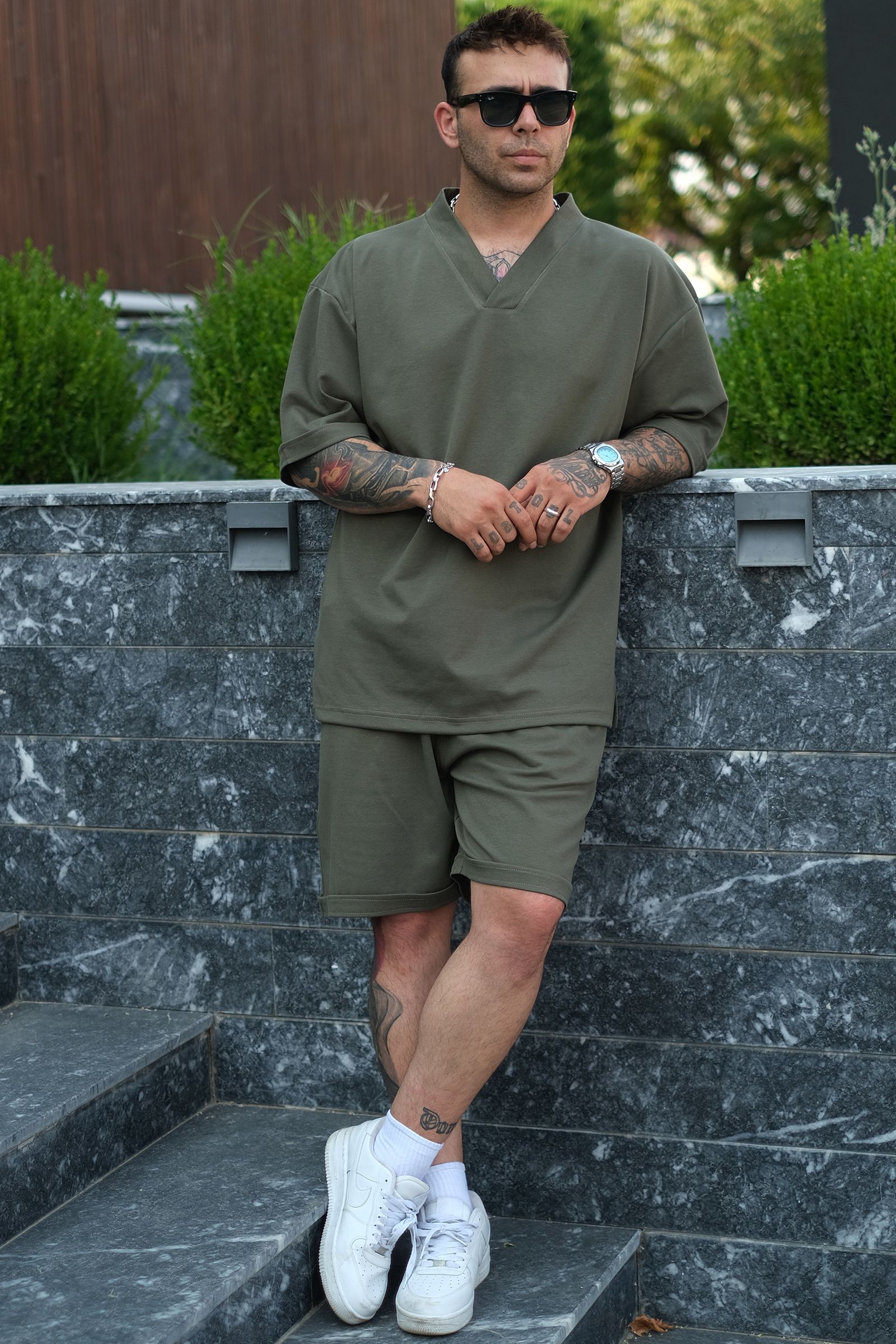 808 Basic V Yaka Oversize Tok Takım