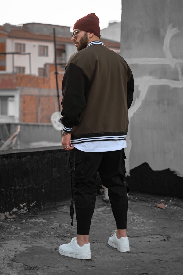 808 Kontrast Oversize Kolej Ceket