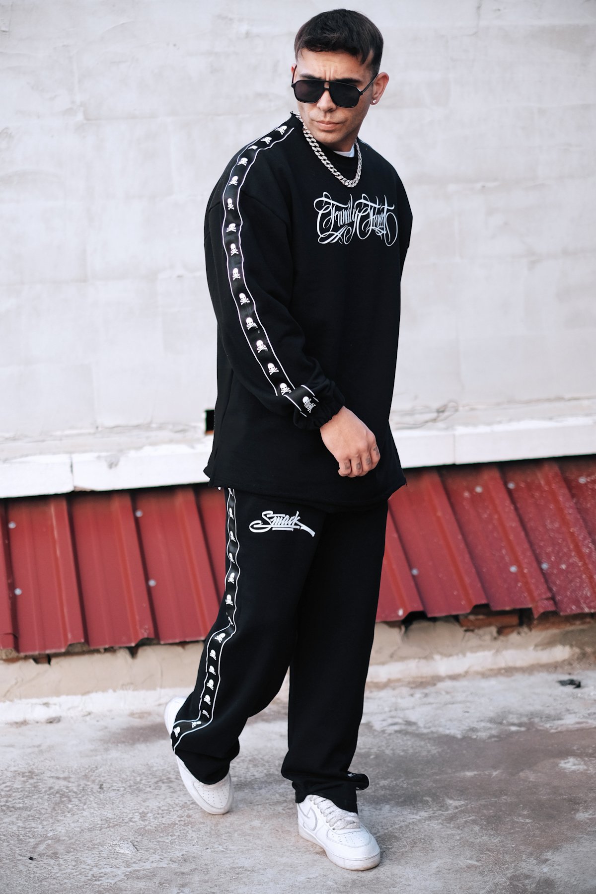 808 Family First Şerit Detay Oversize Sweatshirt
