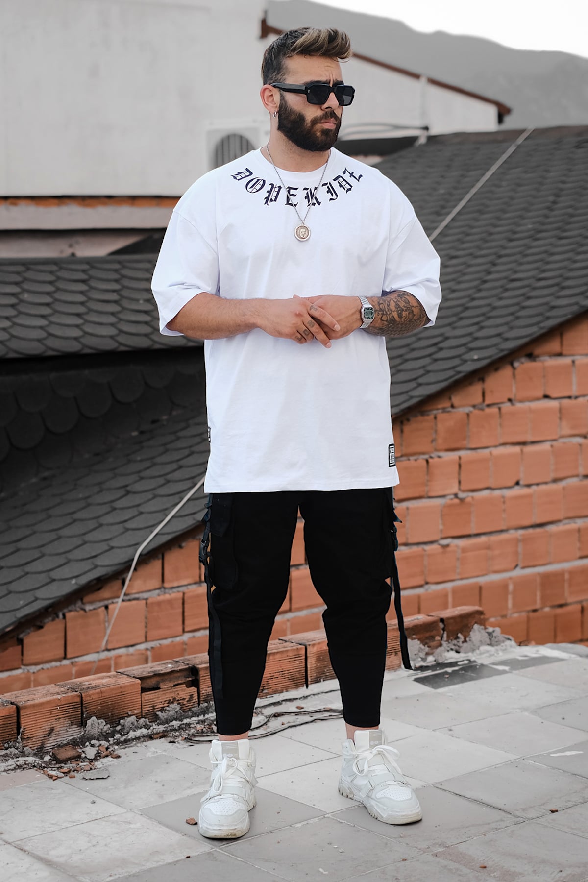 808 Dopekidz Baskılı Oversize Tişört