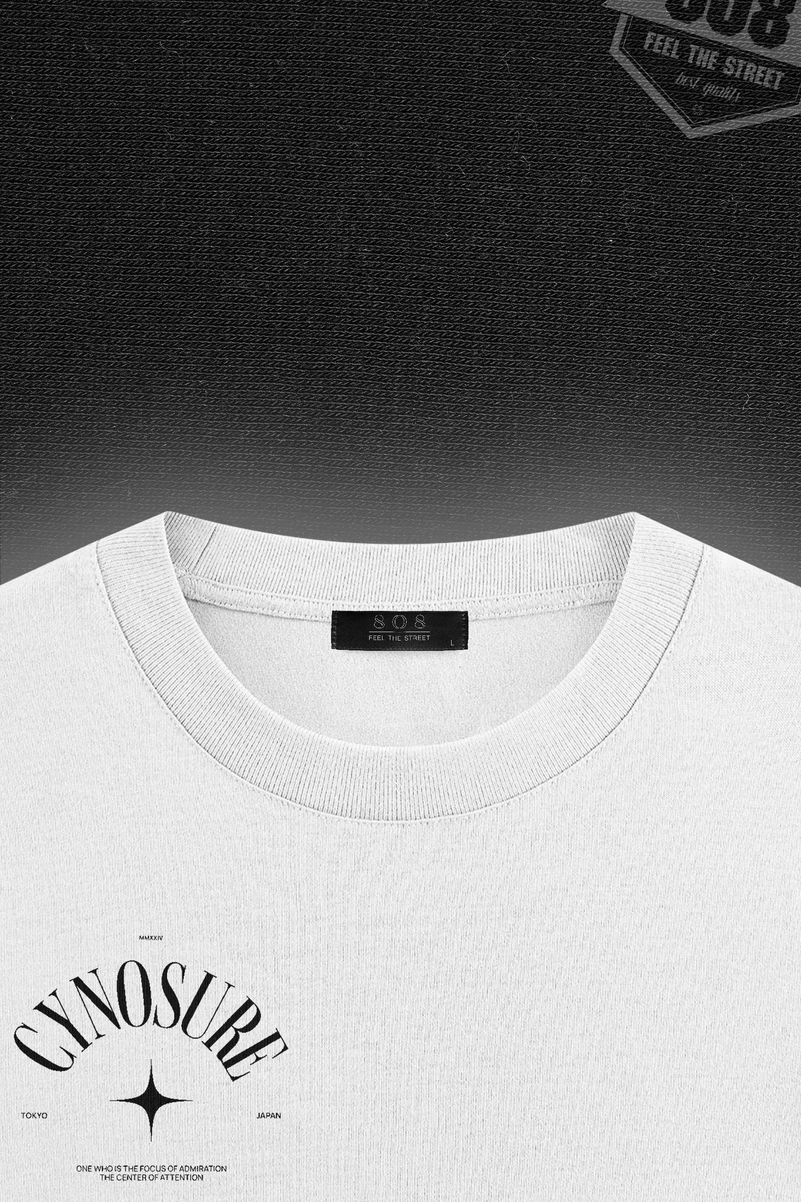 808 Cynosure Baskılı Oversize Tişört