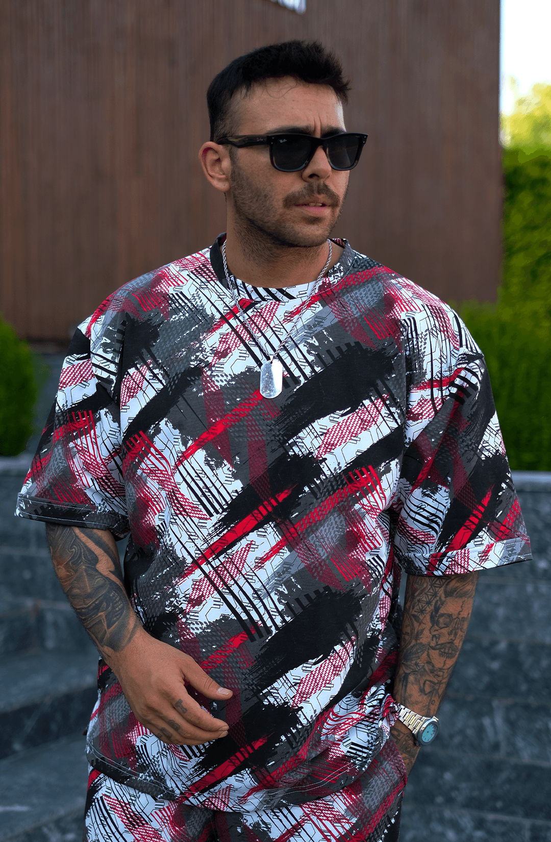 808 NextGen Desen Tok Oversize Tişört