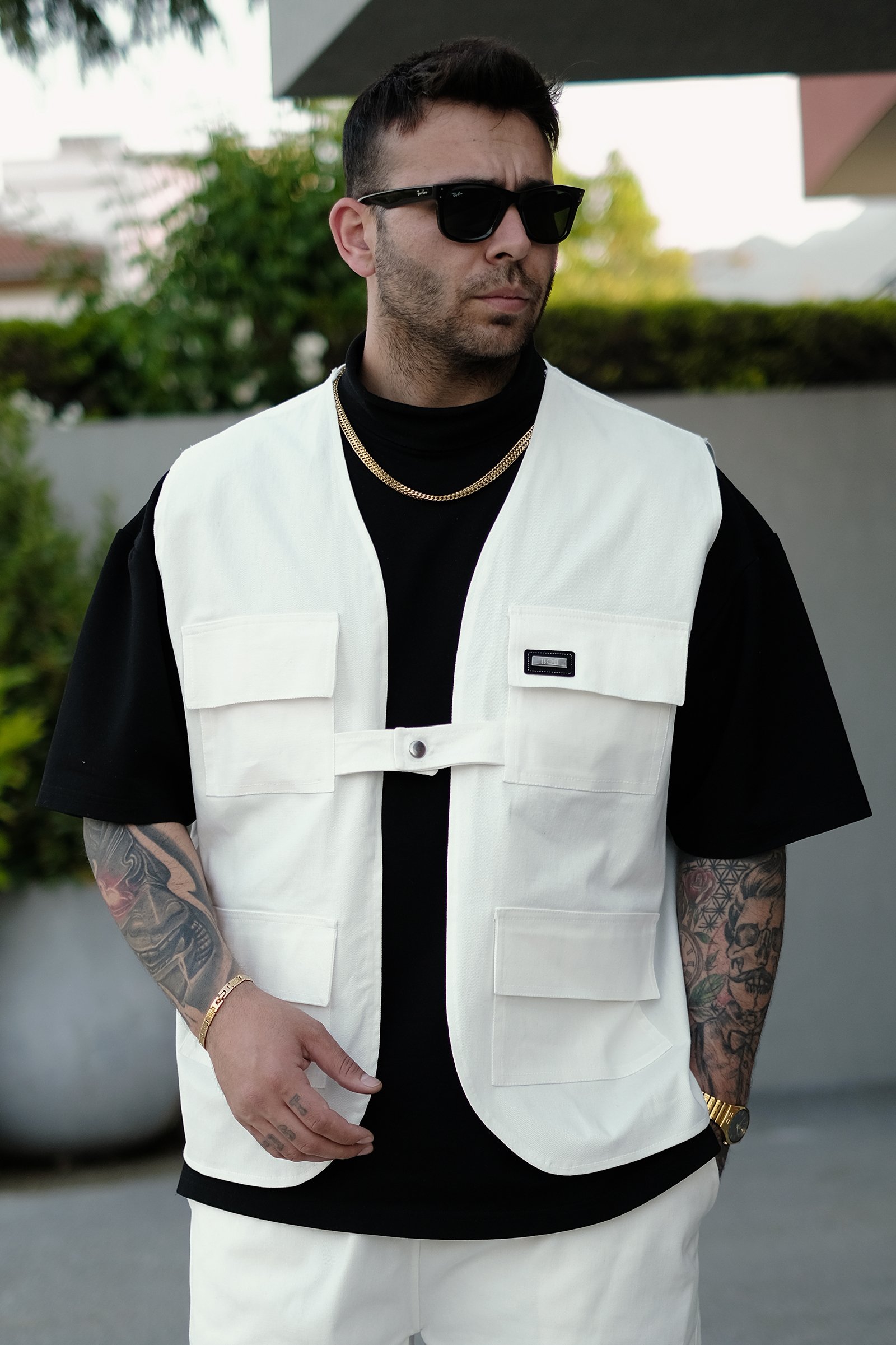 808 Oversize Tek Düğme Takım (Yelek + Pantolon)