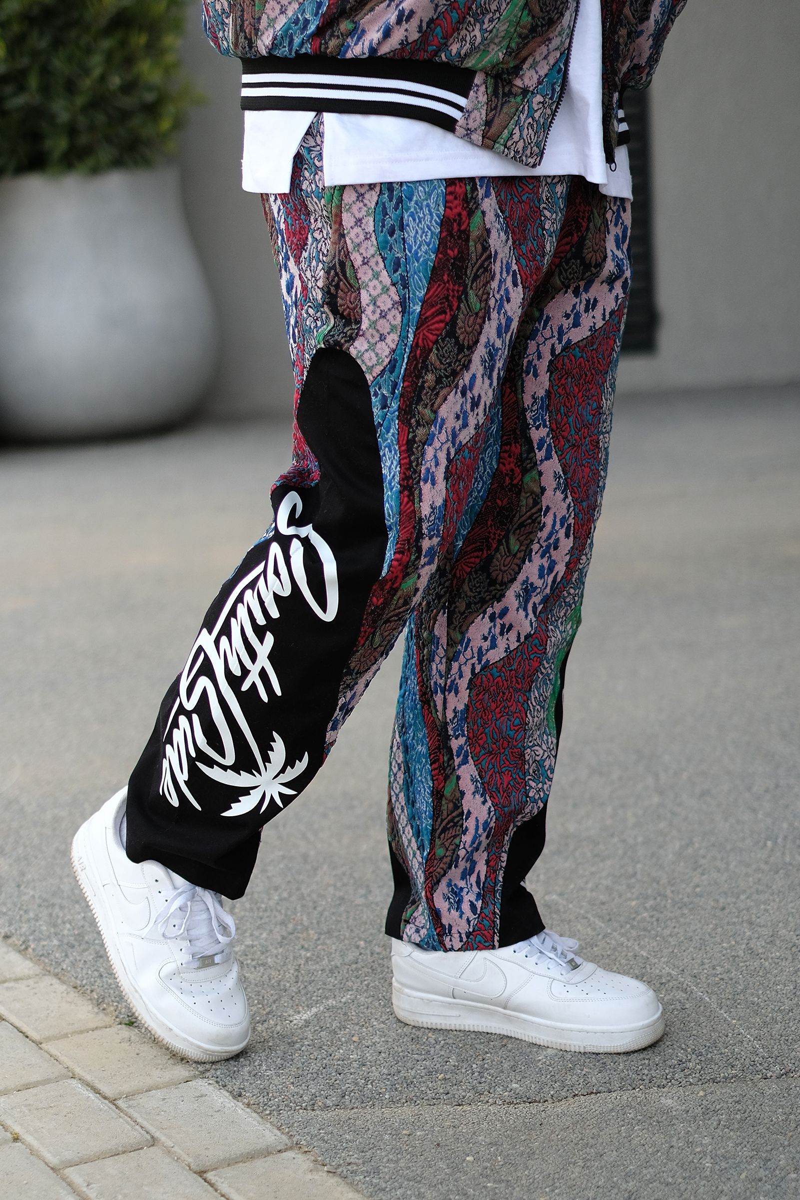 808 Street Dreams Kabartma Dokulu Kontrast Baggy Jogger