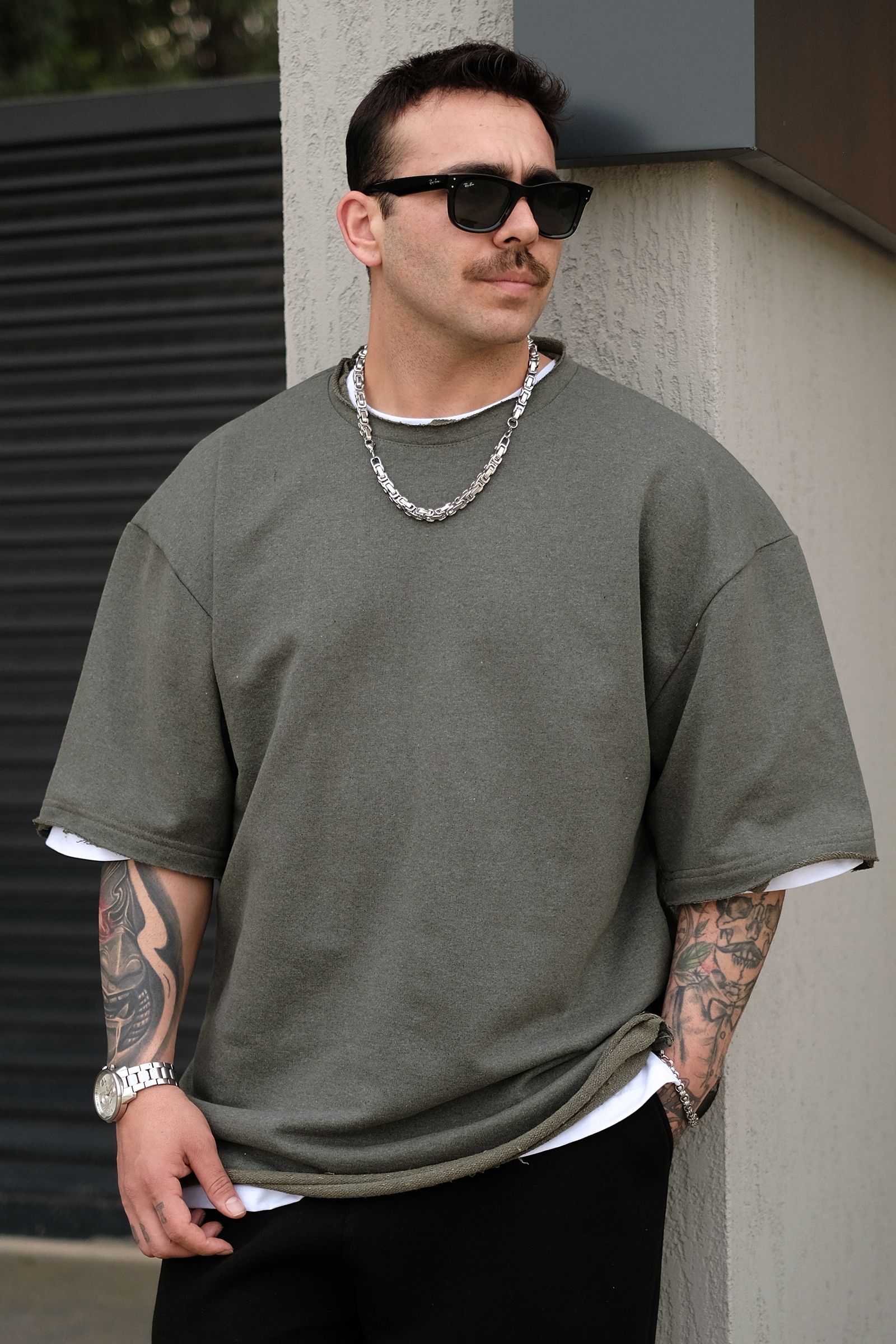 808 Basic Oversize Kalın Tişört