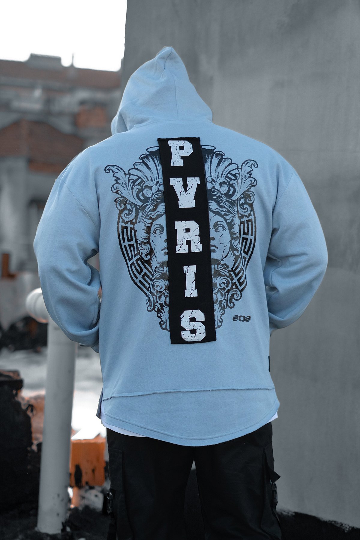 808 PVRIS Hoodie  - Uçuk Mavi