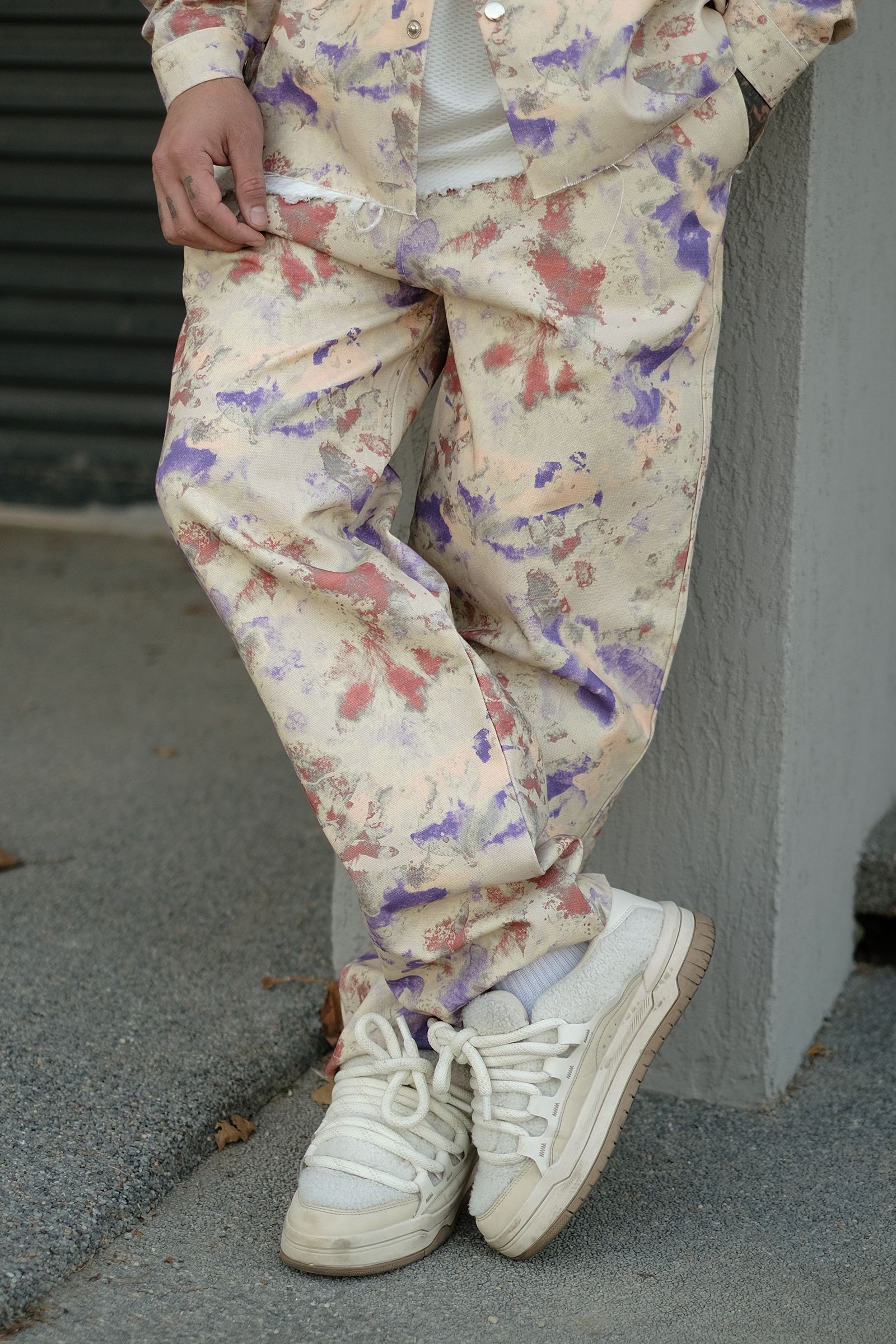 808 Marble Desen V2 Özel Tasarım Oversize Kot Jogger