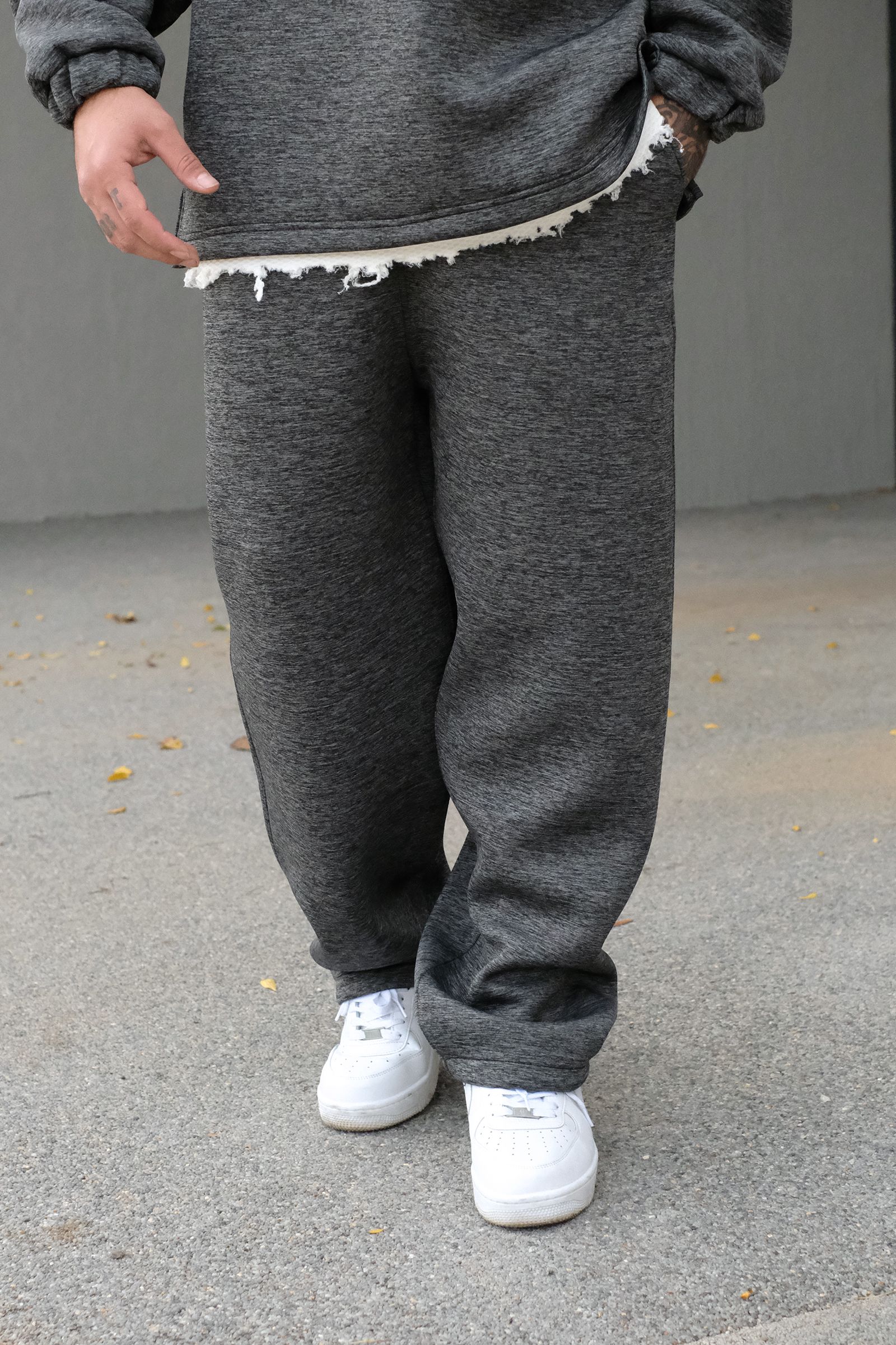 808 Basic Yakalı Puf Scuba Oversize Jogger