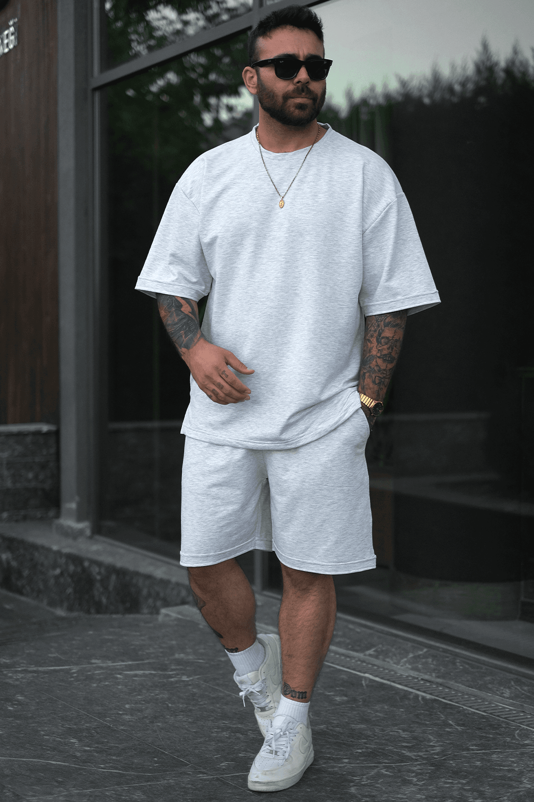 808  Basic Oversize Takım ( Tişört + Şort)