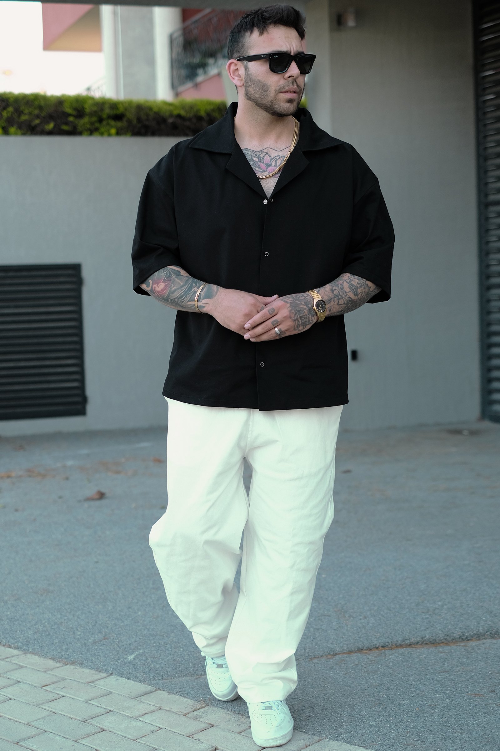 808 Oversize Basic Takım (Gömlek - Jogger) 