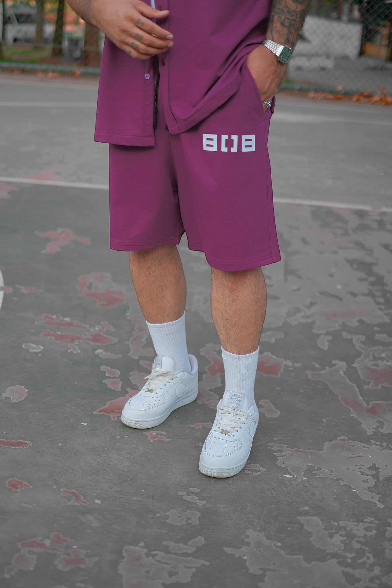808 Baskılı Şort