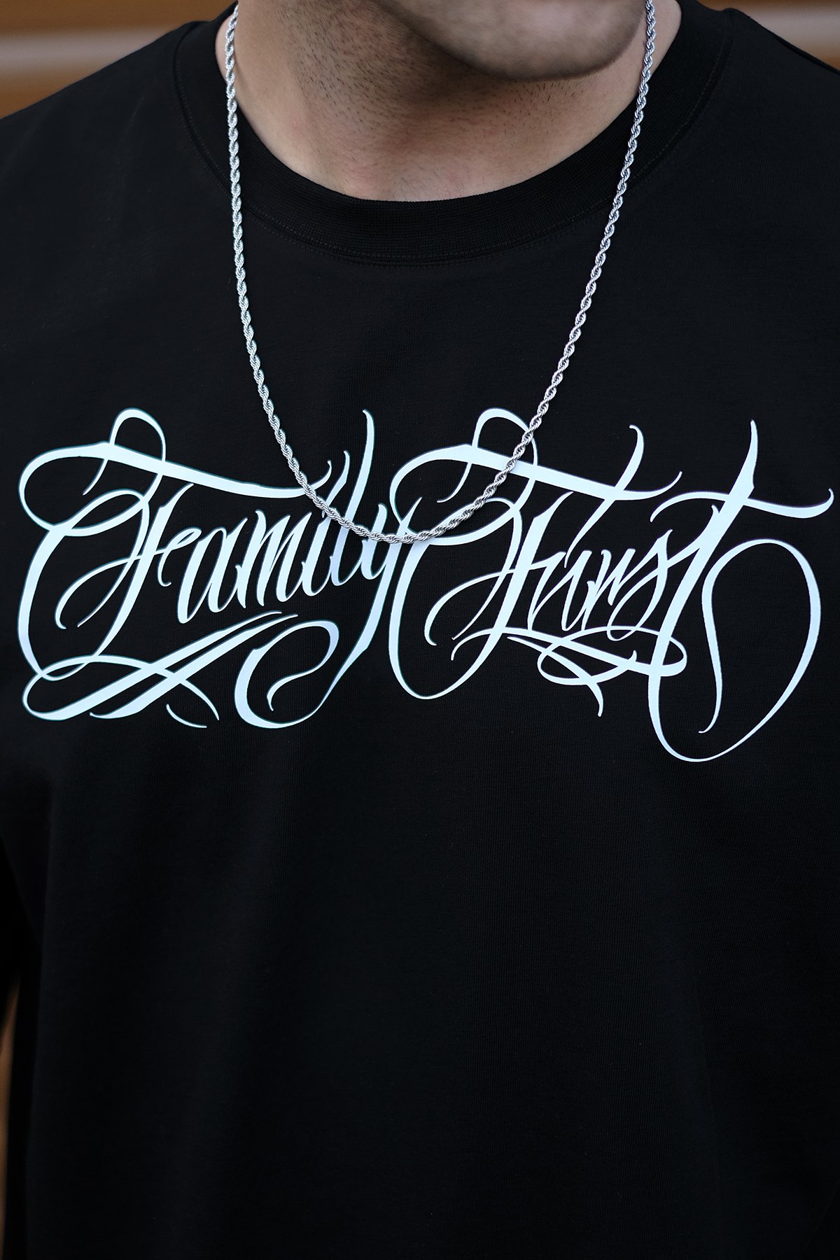 808 Family First Baskılı Oversize Tişört