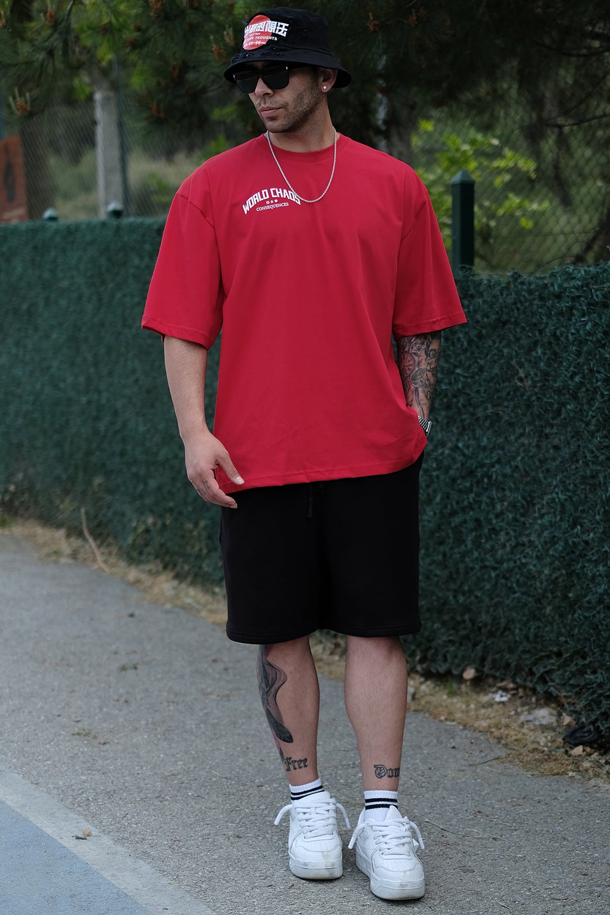 808 World Chaos Oversize Tişört