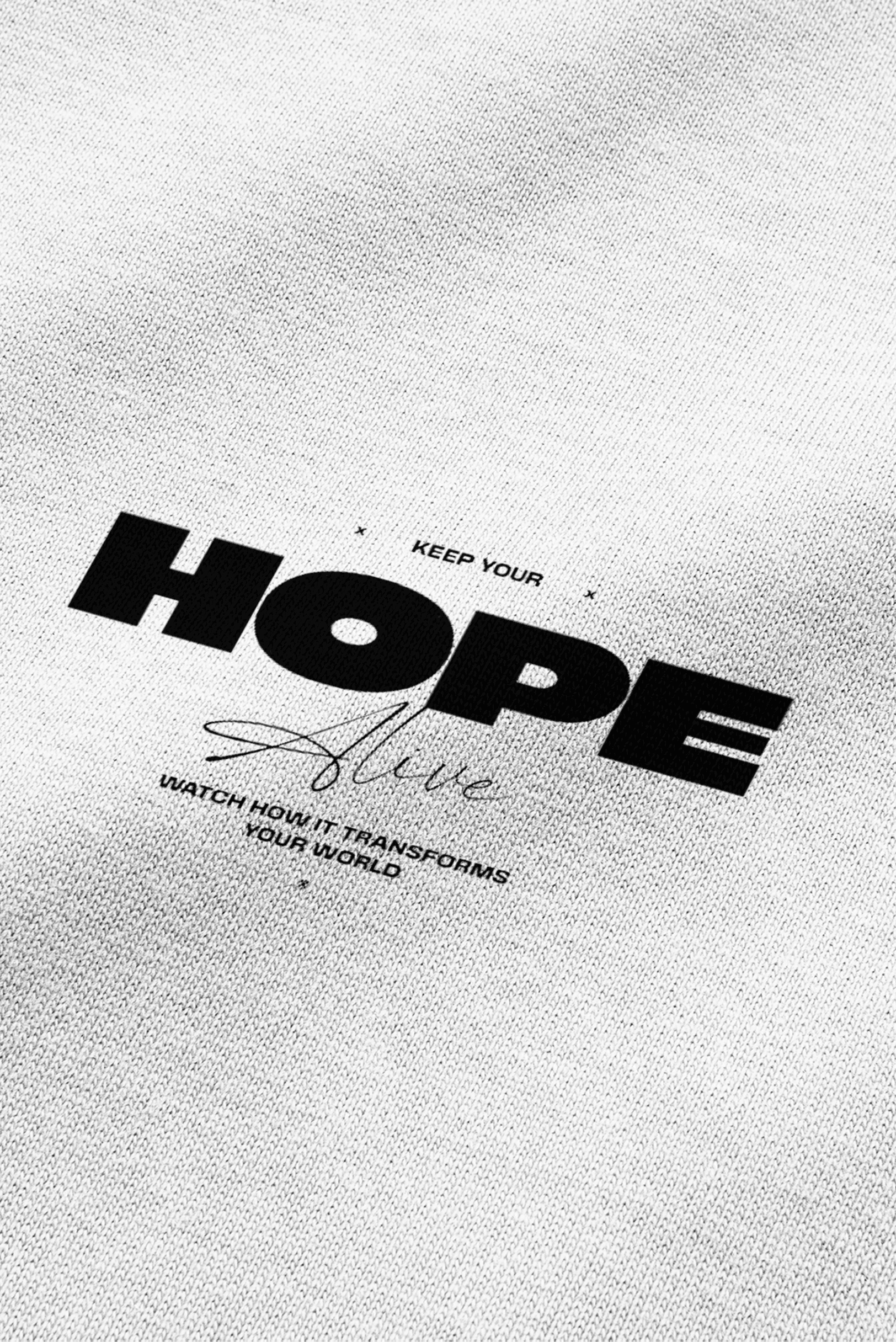 808 Hope Baskılı Oversize Tişört