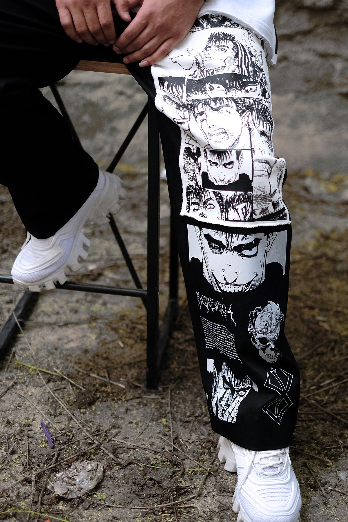 808 Anime Baskılı Oversize Baggy Jogger