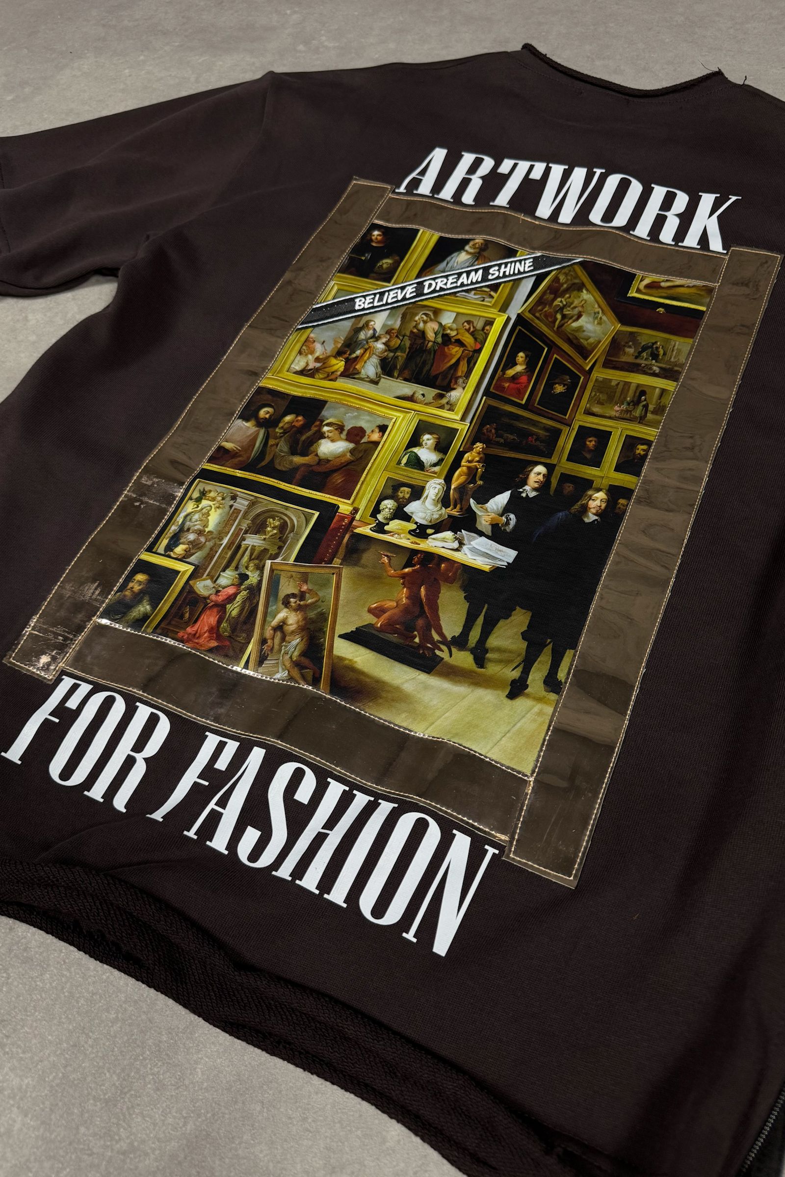 808 Artwork Baskılı Oversize Kalın Tişört