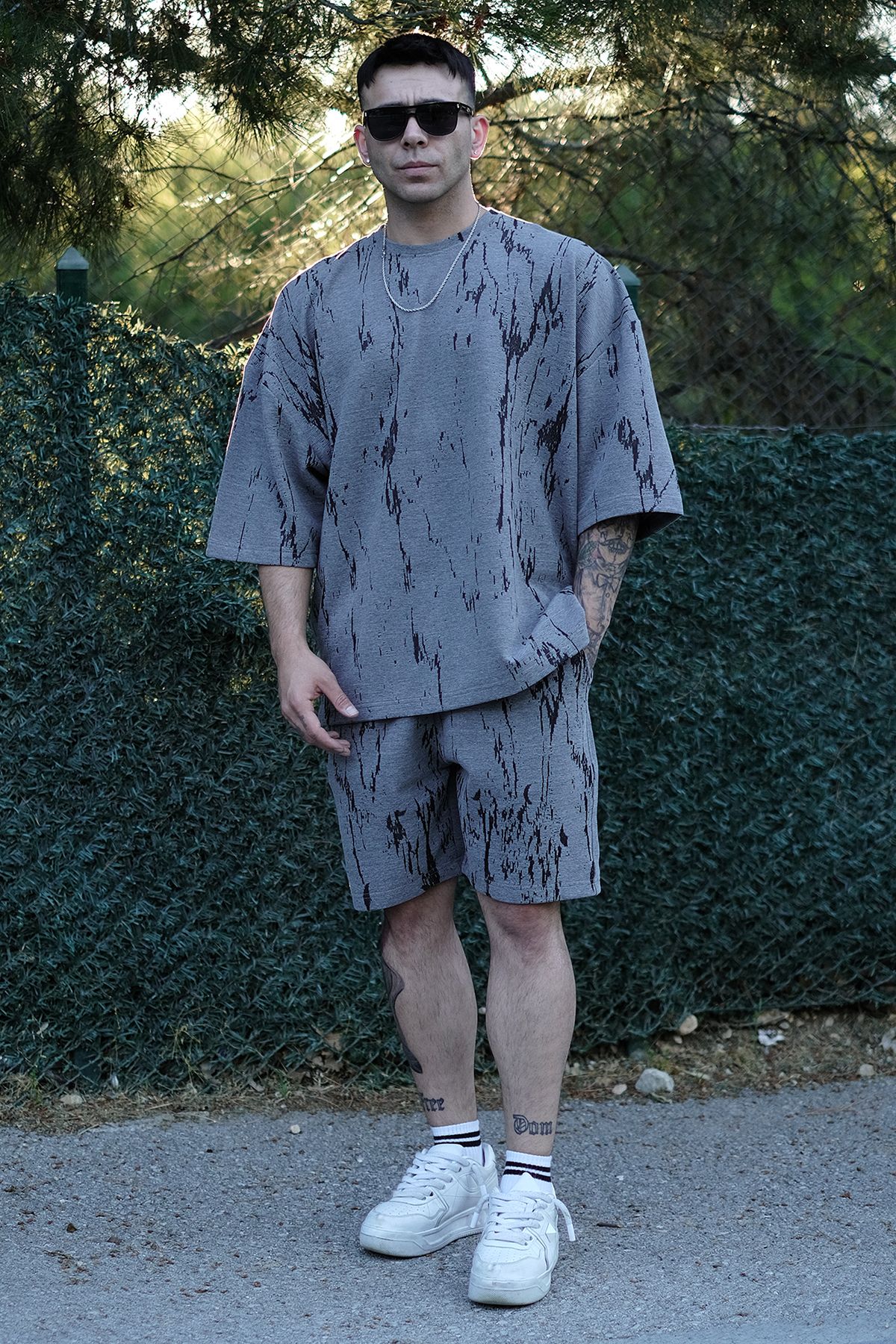 808 Batik Desen Özel Tasarım Oversize Şort