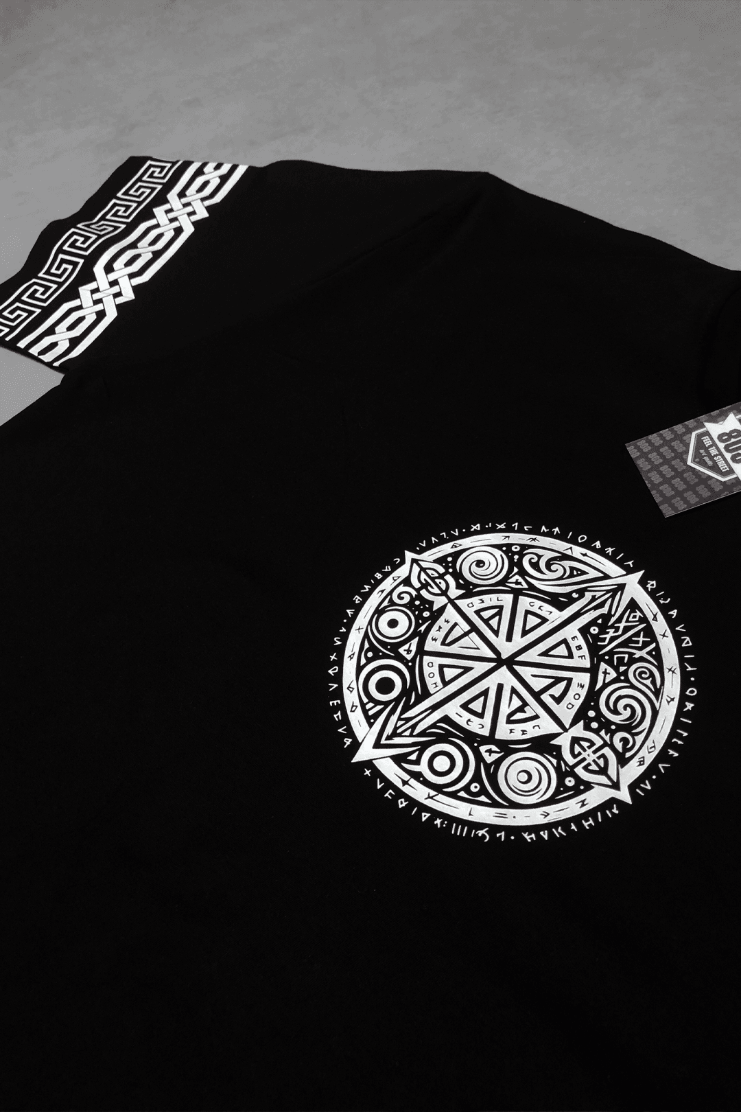 808 Nordic Baskılı Oversize Tok Tişört