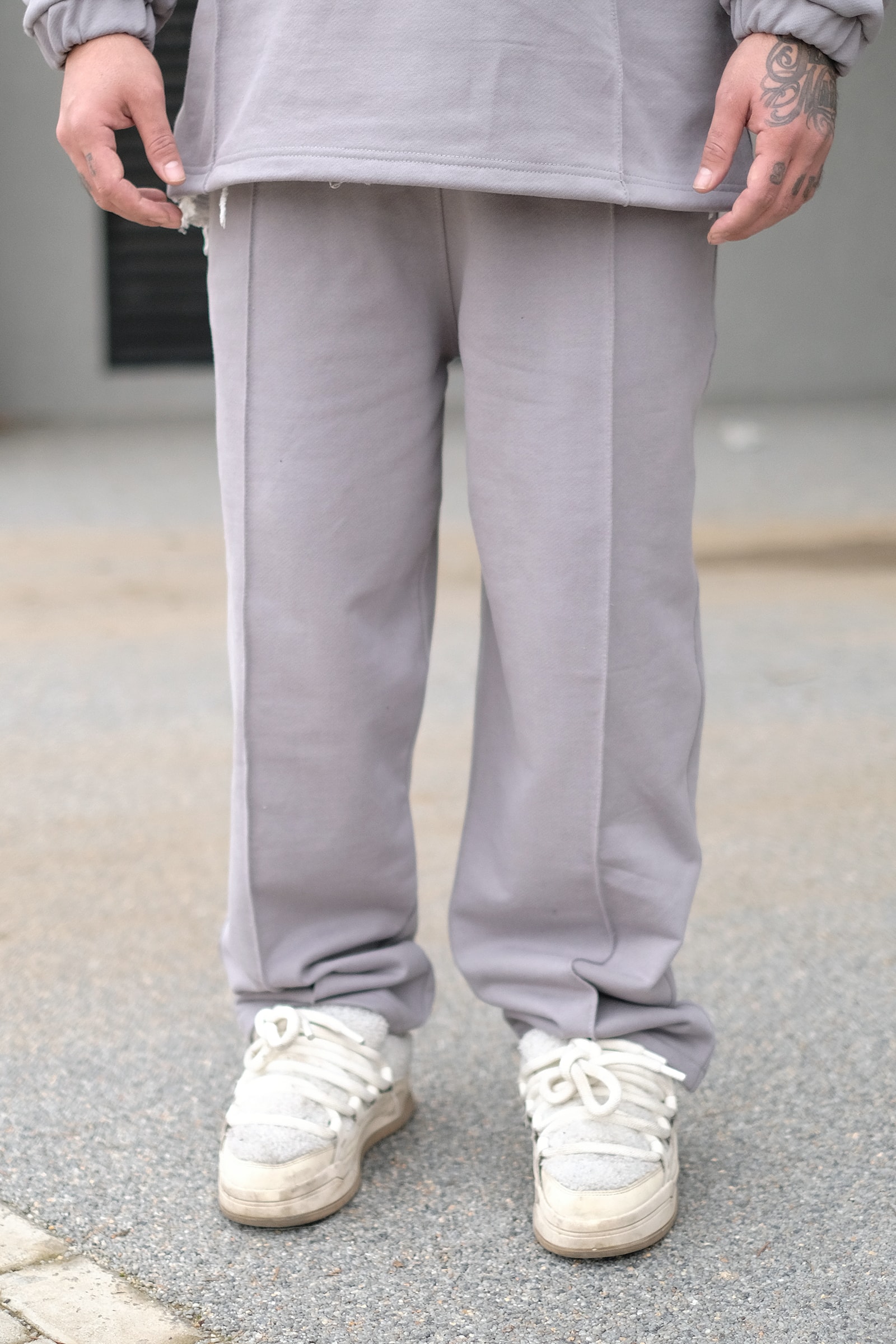 808 Fitil Detay Özel Tasarım Oversize Baggy Eşofman Altı