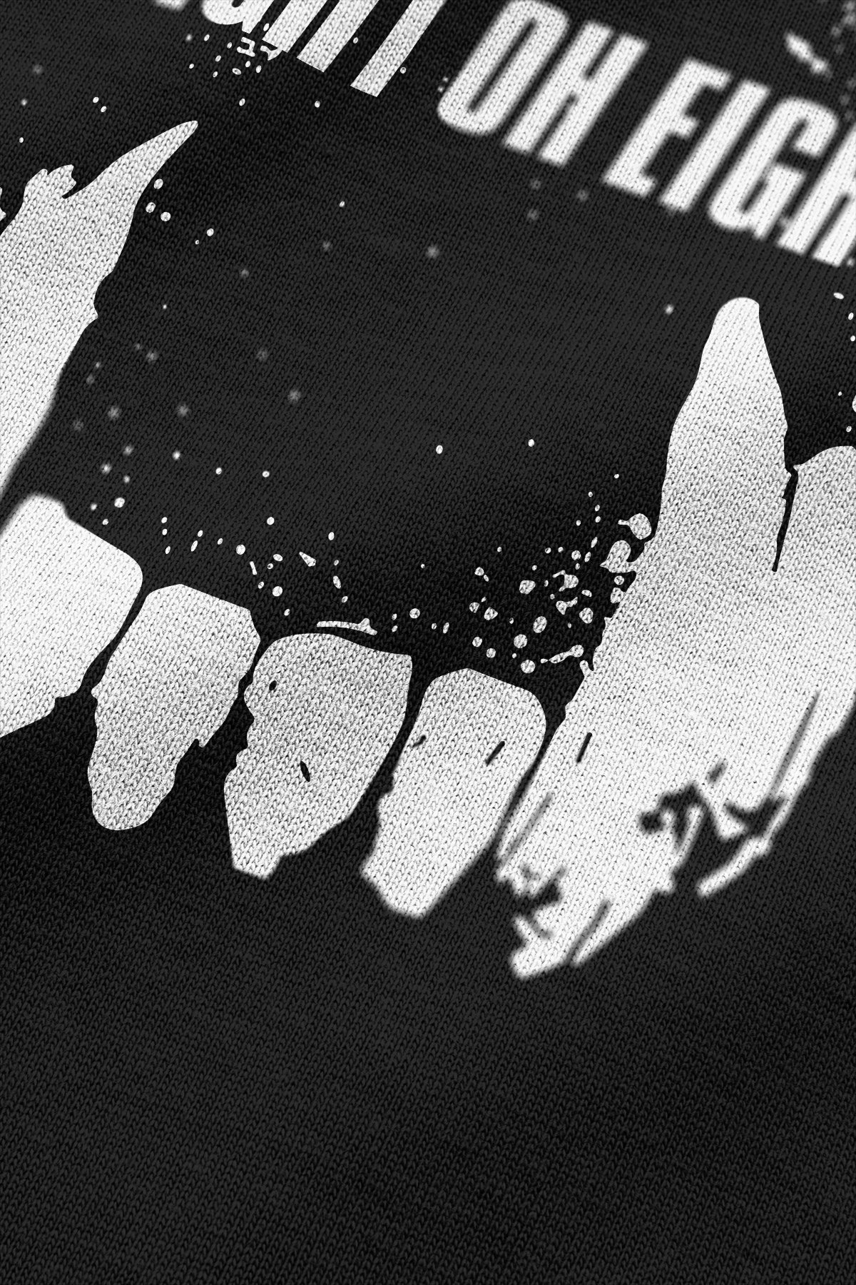 808 Wild Teeth Baskılı Oversize Tişört