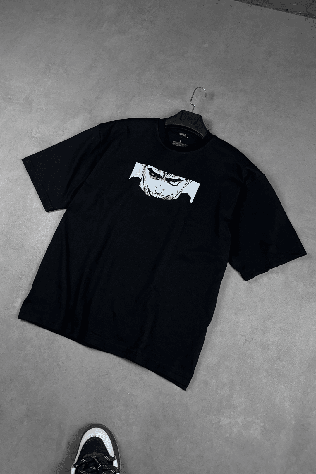 808 "Berserk Smile" Baskılı Oversize Tişört