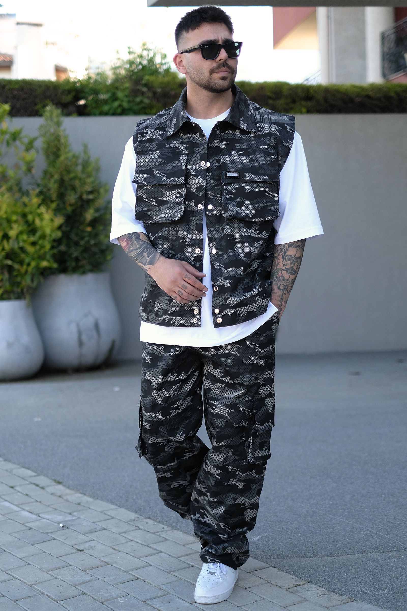 808 Kamuflaj Desen Oversize Takım