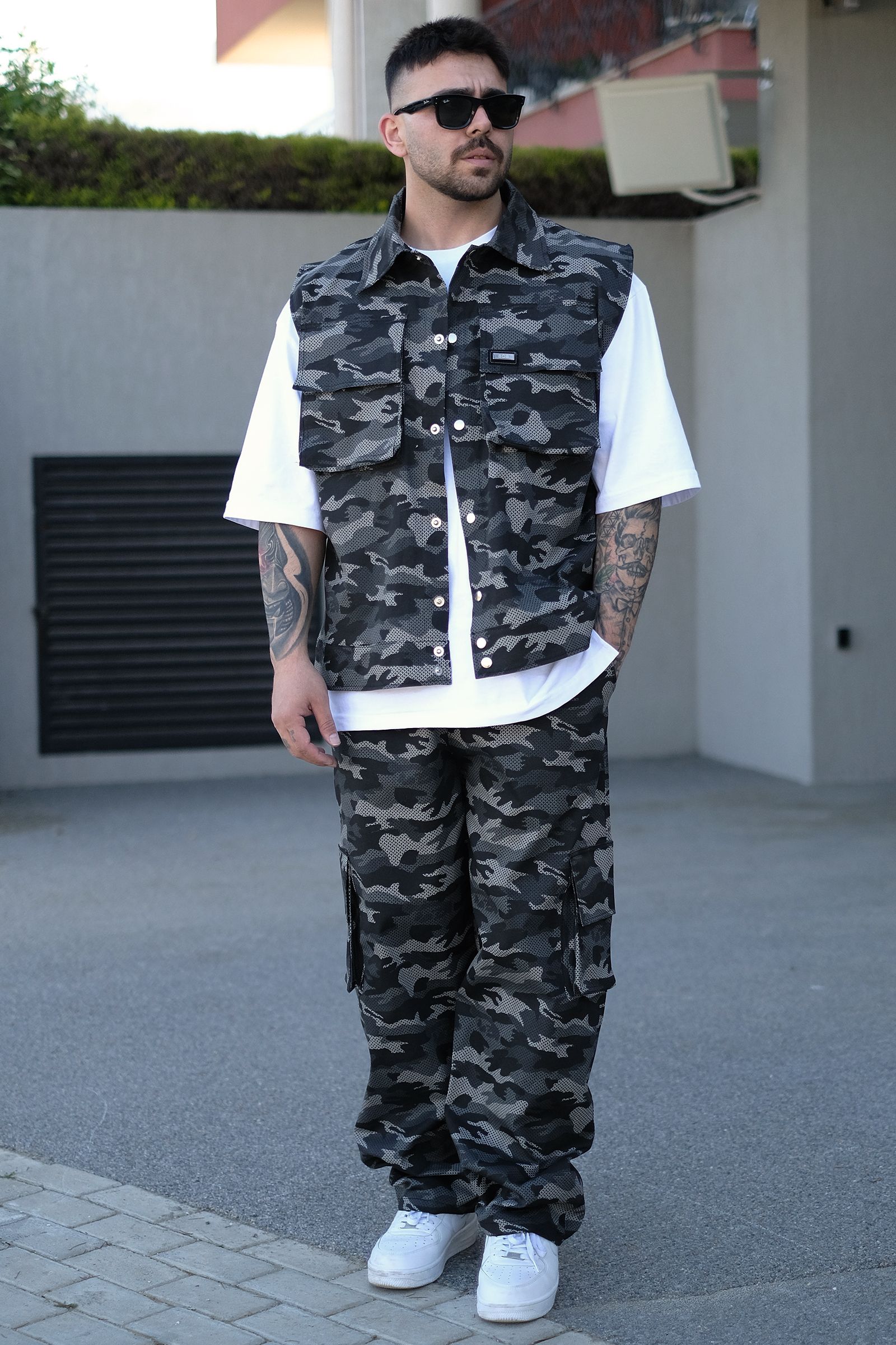 808 Kamuflaj Desen Oversize Takım