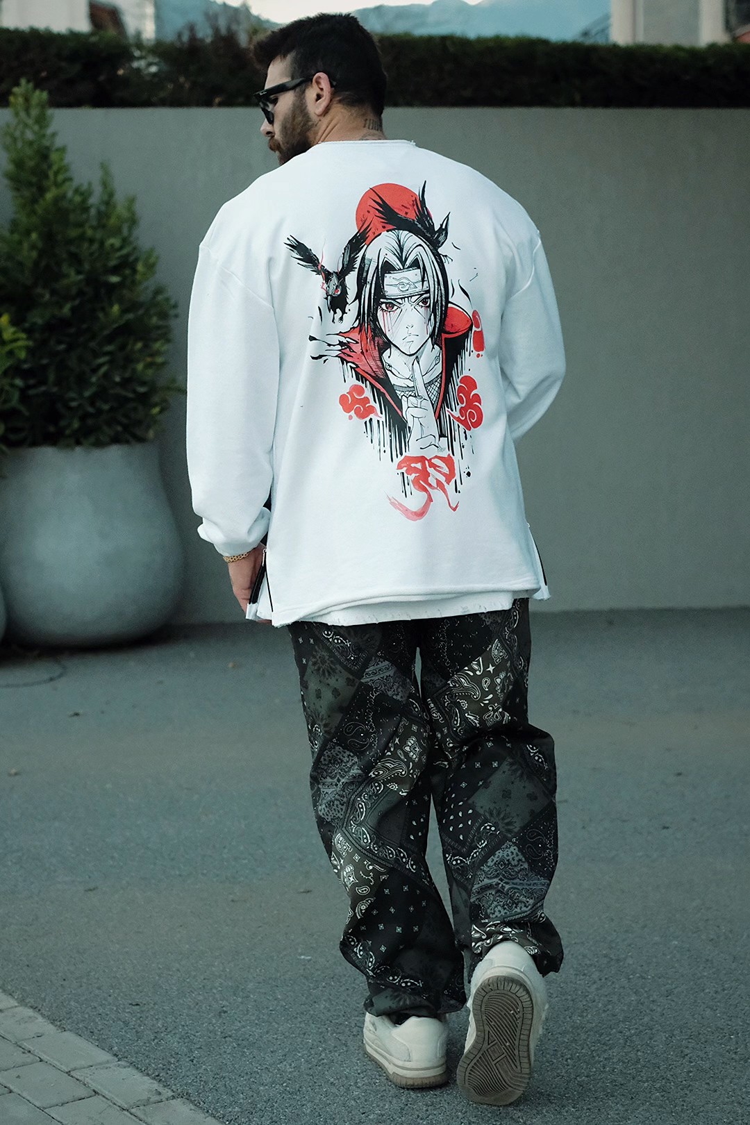 808 Itachi Baskı Detay Oversize Sweatshirt