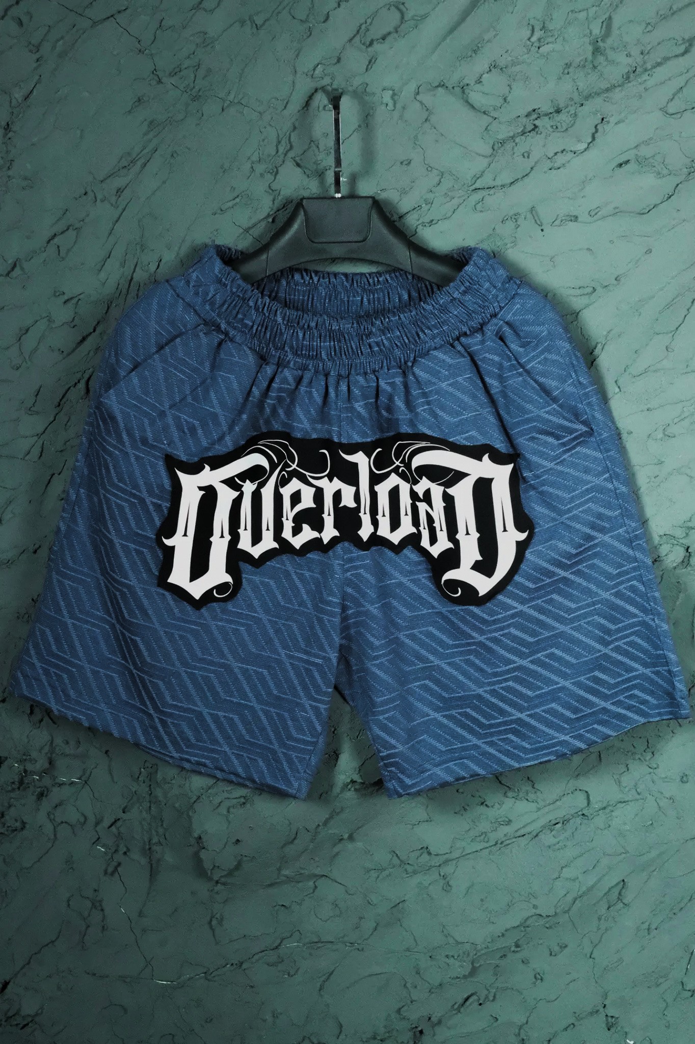 808 Jakarlı Overload Patch Şort - Mavi