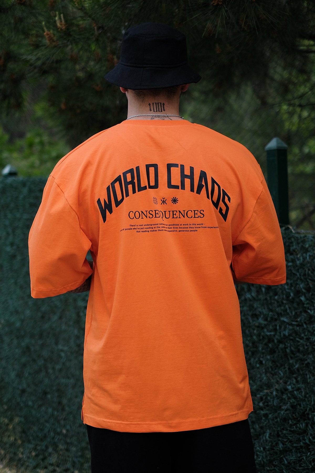 808 World Chaos Oversize Tişört