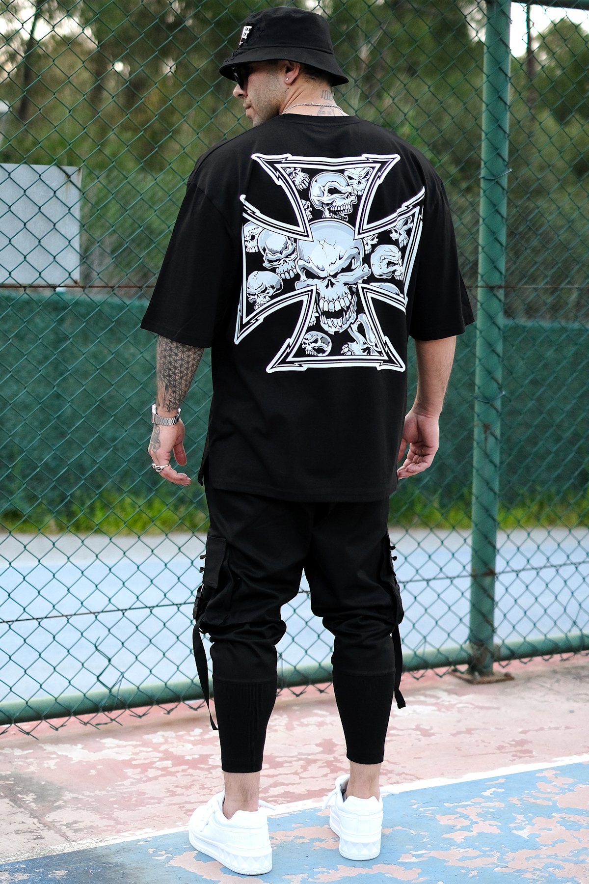 808 Skull Chopper Oversize Tişört