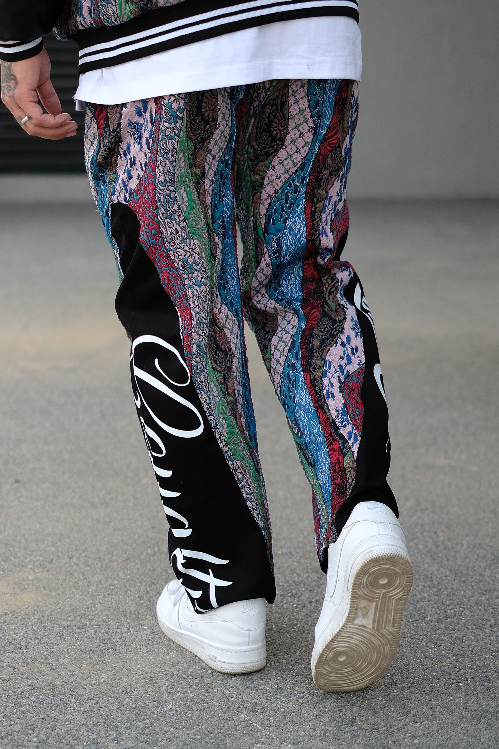 808 Street Dreams Kabartma Dokulu Kontrast Baggy Jogger