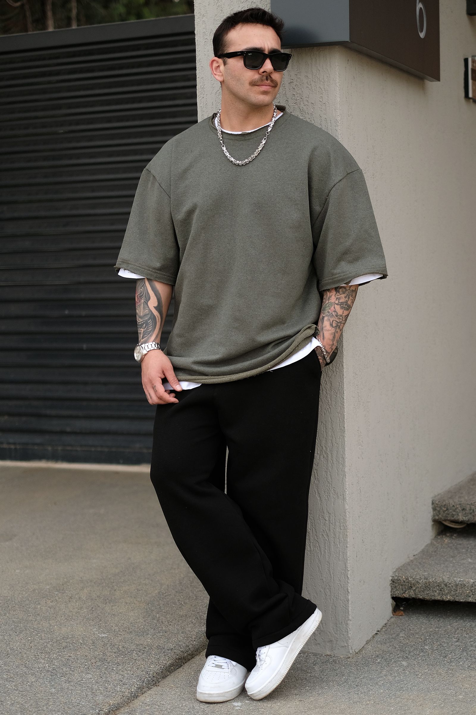 808 Basic Oversize Kalın Tişört