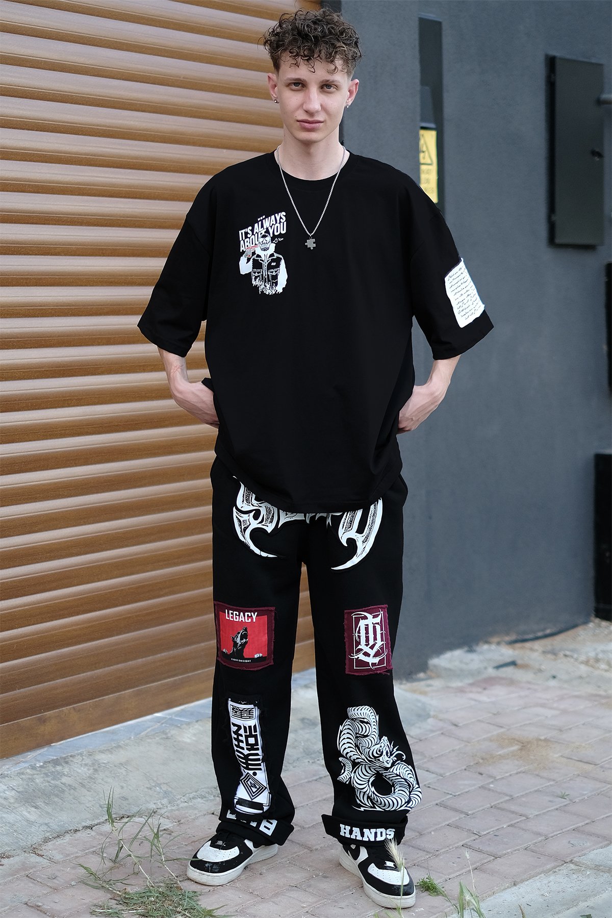 808 About You Baskılı Oversize Tişört