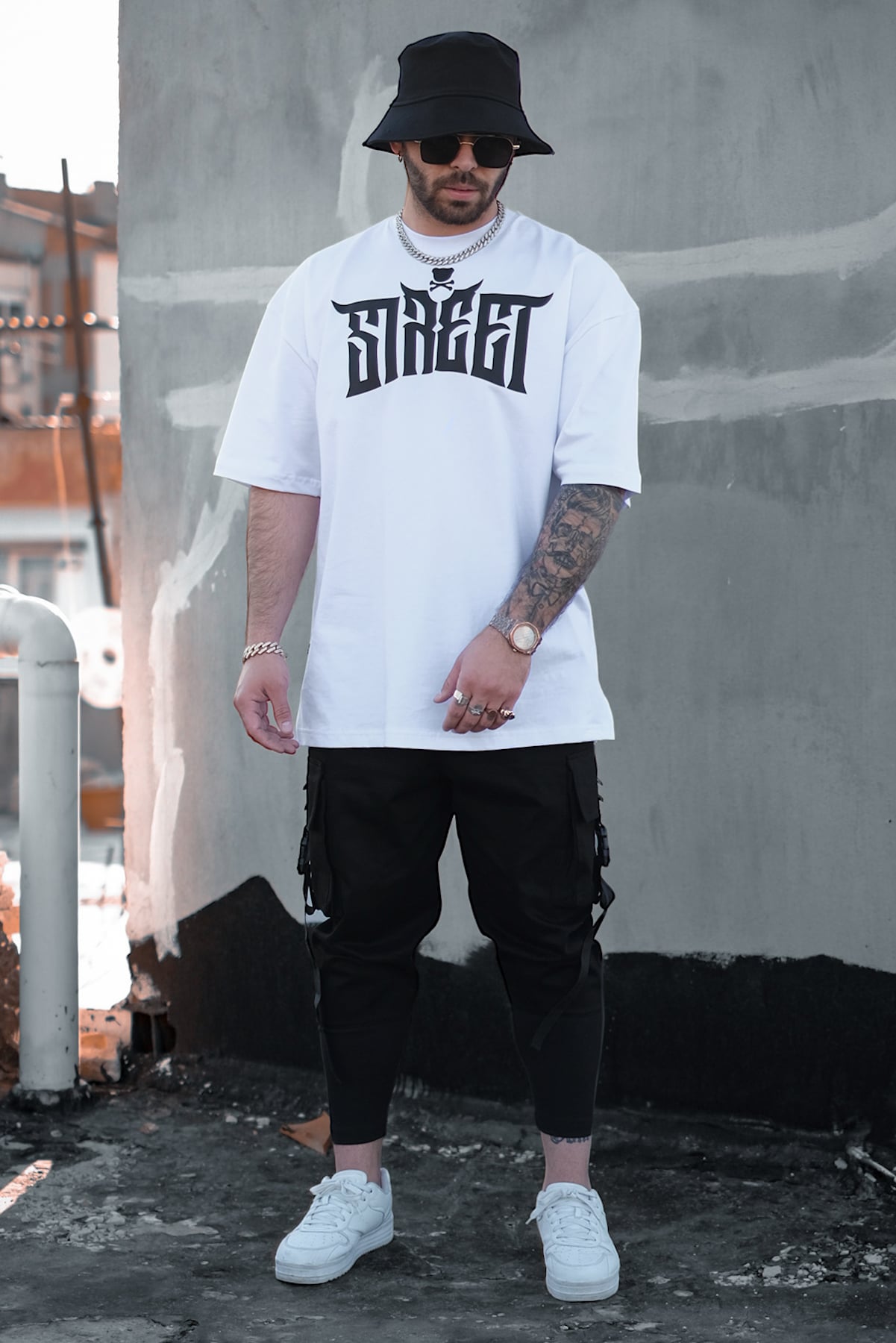 808 Street Hustler Sırt Baskılı Tişört