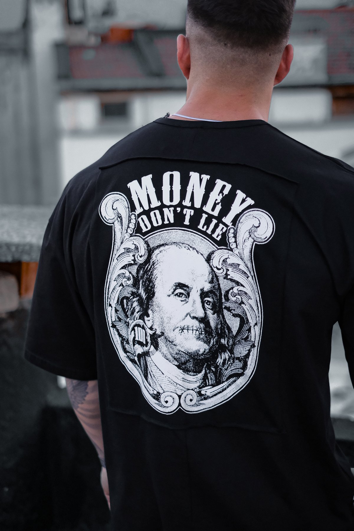 808 Money Don't Lie Baskılı Oversize Tişört