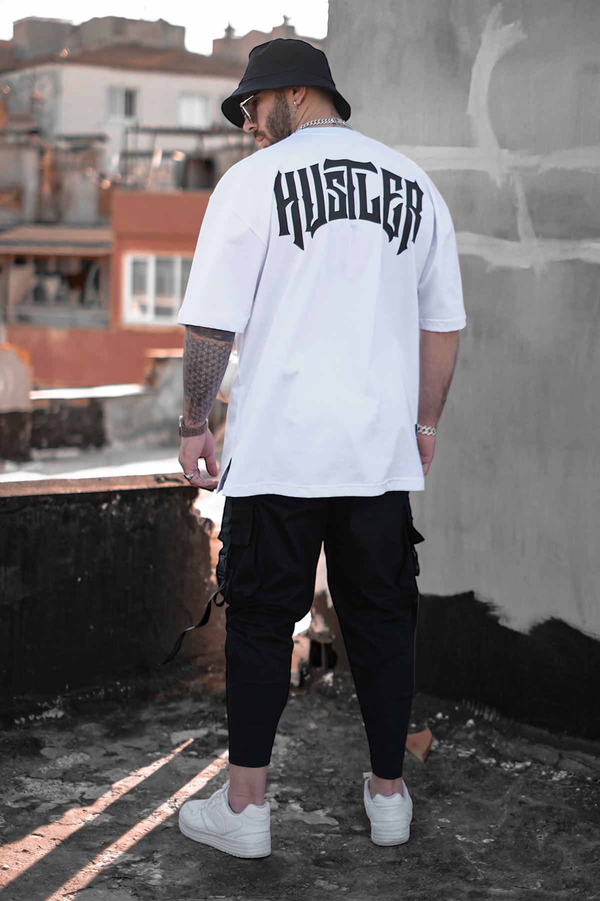 808 Street Hustler Sırt Baskılı Tişört