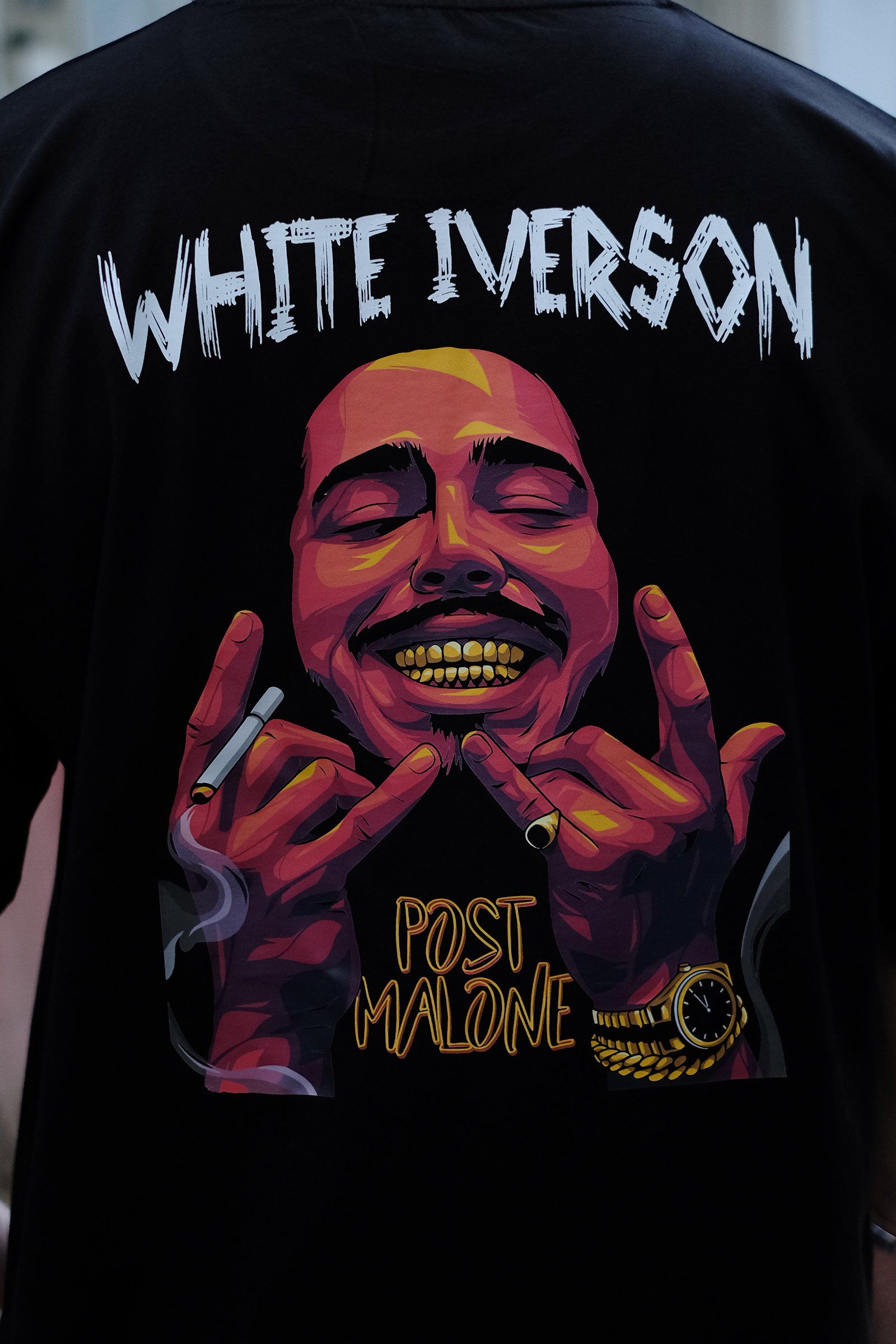 808 Iverson Baskılı Oversize Tişört