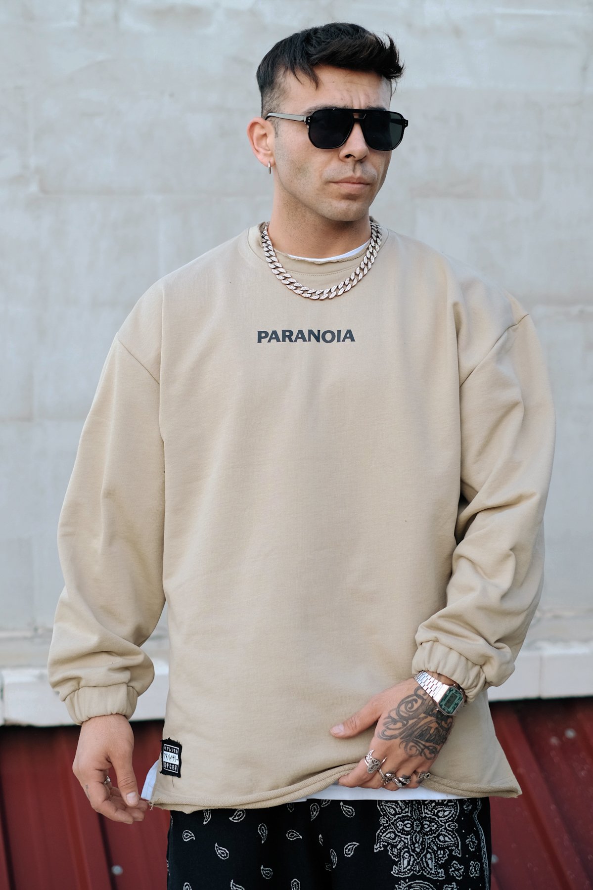 808 ''Paranoia'' Oversize Sweatshirt - Bal Köpüğü