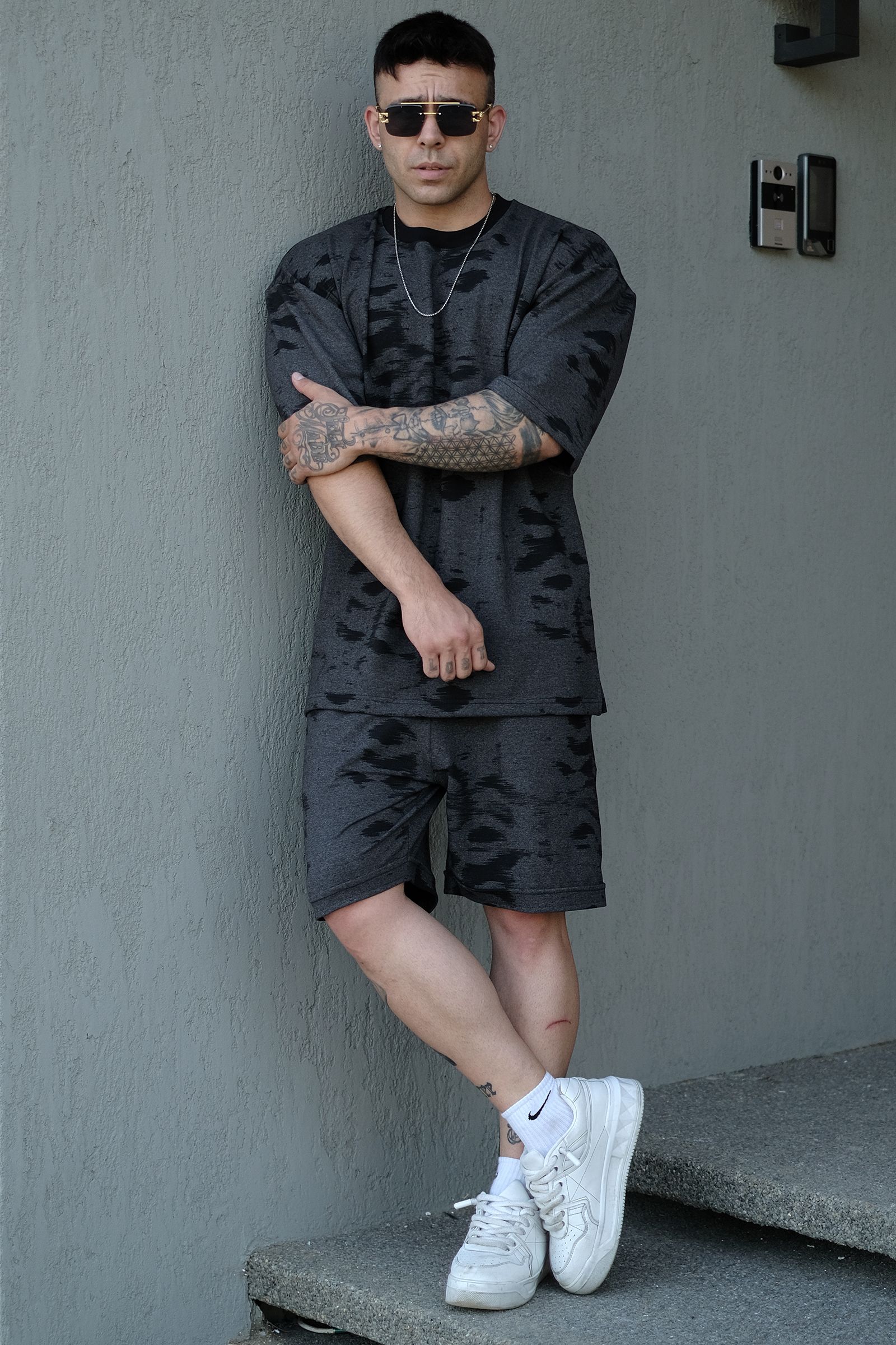 808 Batik Detay Oversize Tişört