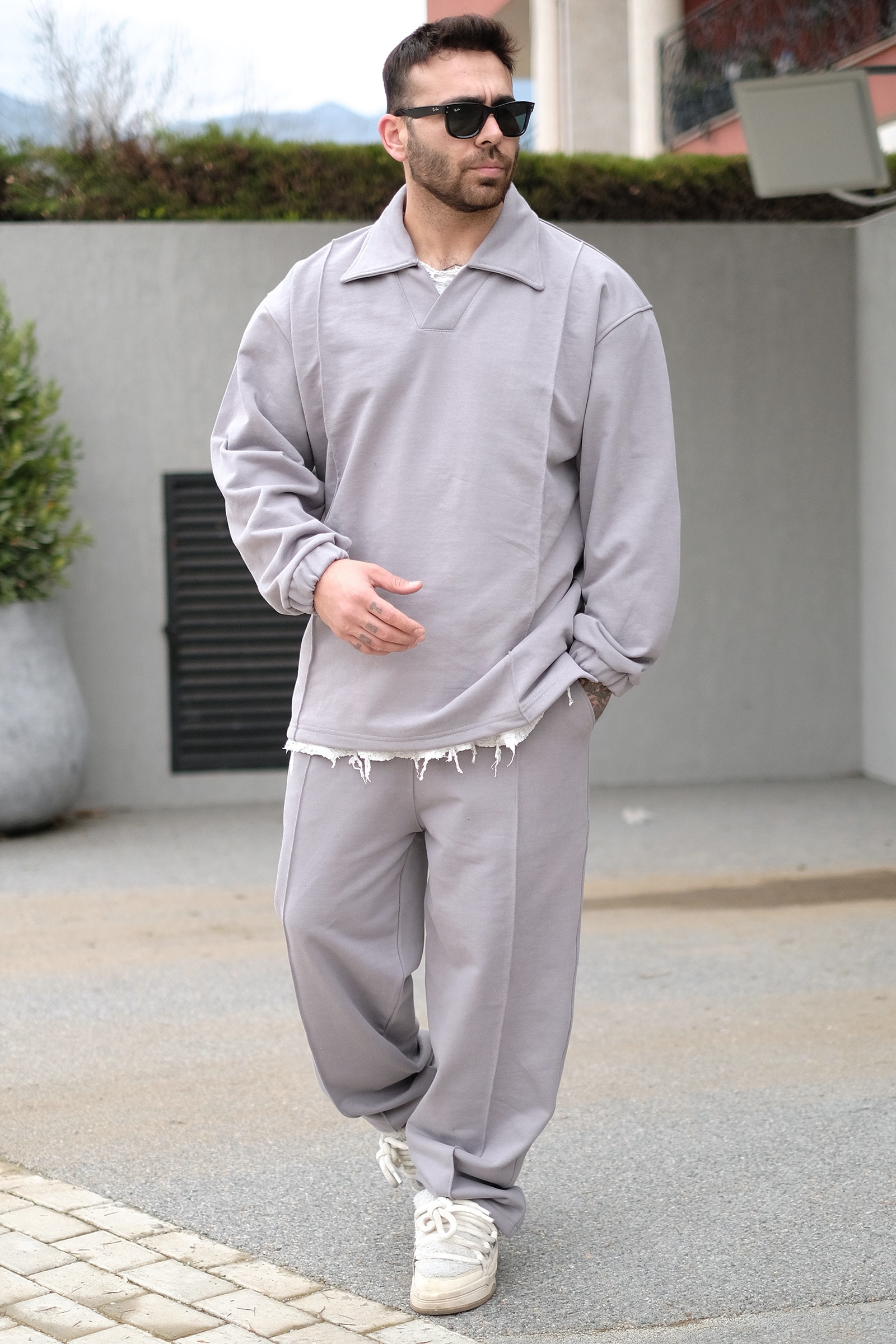 808 Fitil Detay Oversize Takım