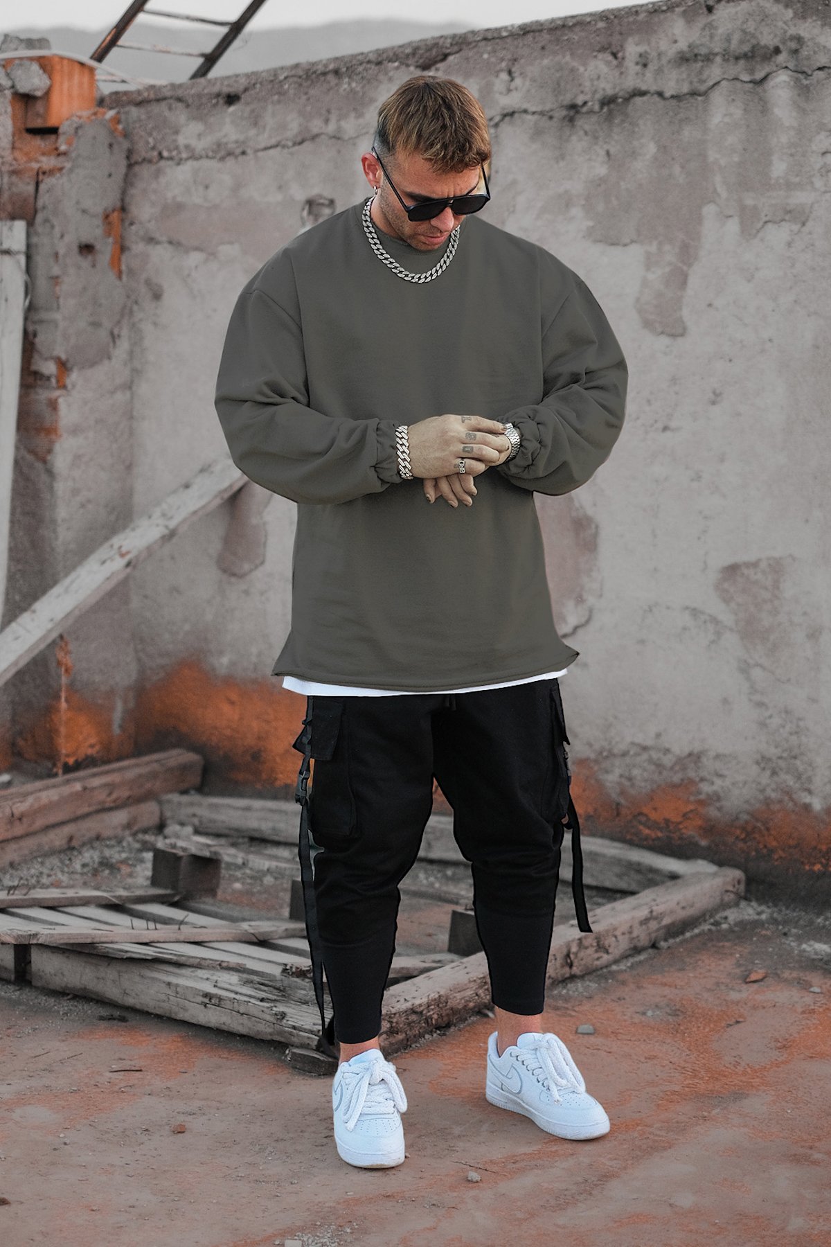 808 Oversize Basic Sweatshirt